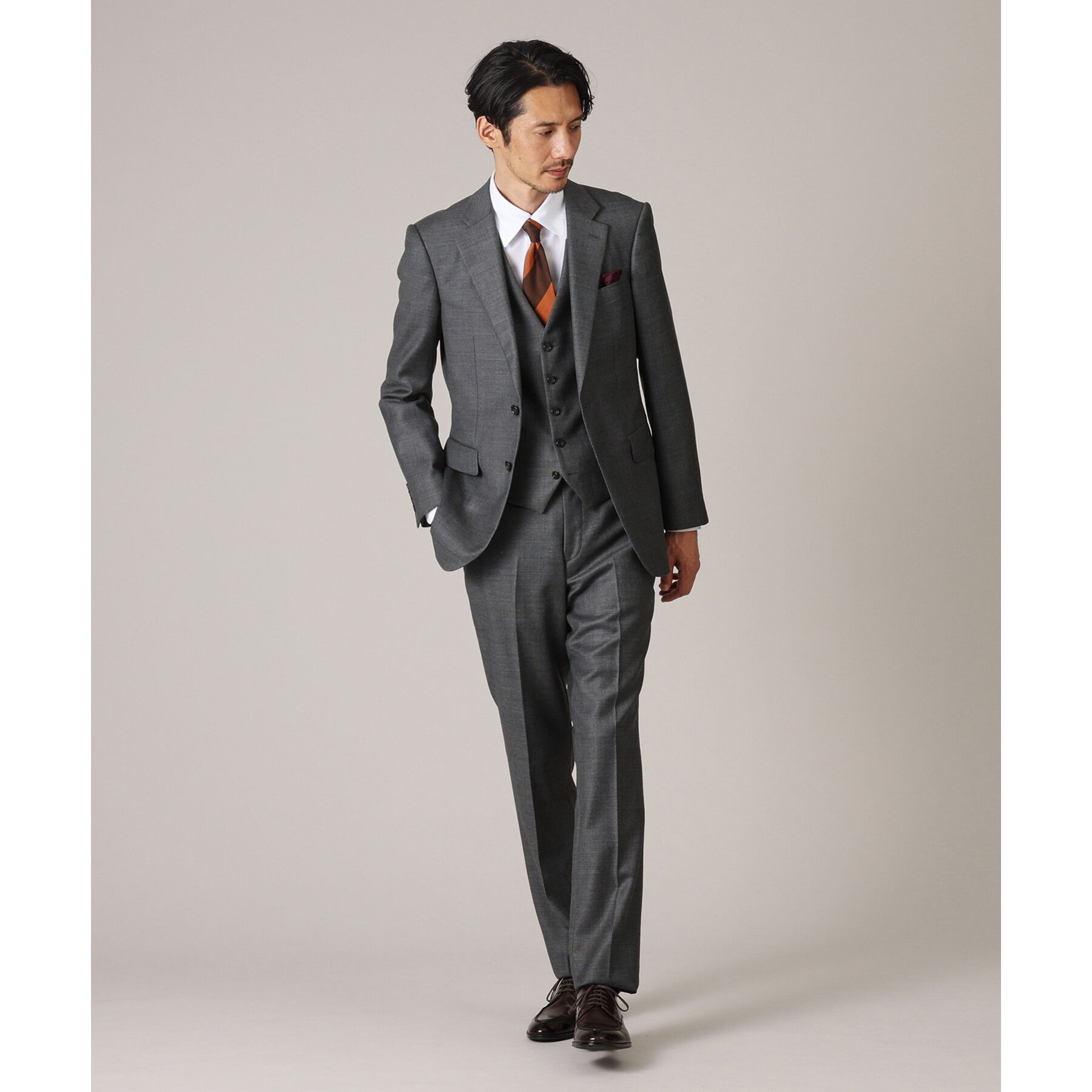 TAKEO KIKUCHI「シャイニーシャークピンヘッド スーツ/3ピース対応可」|スーツ|