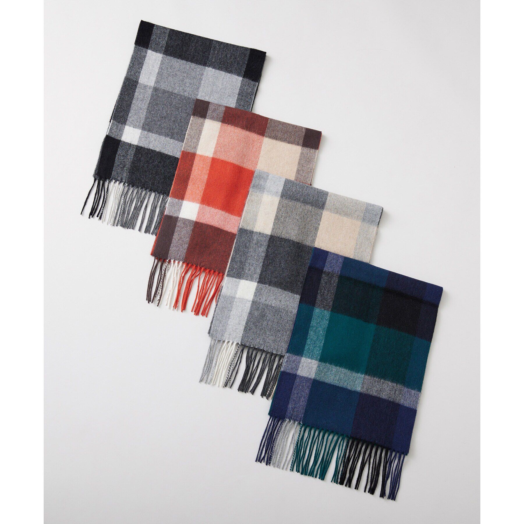 TAKEO KIKUCHI「【カシミヤ100%】チェック カシミヤマフラー」|ストール|