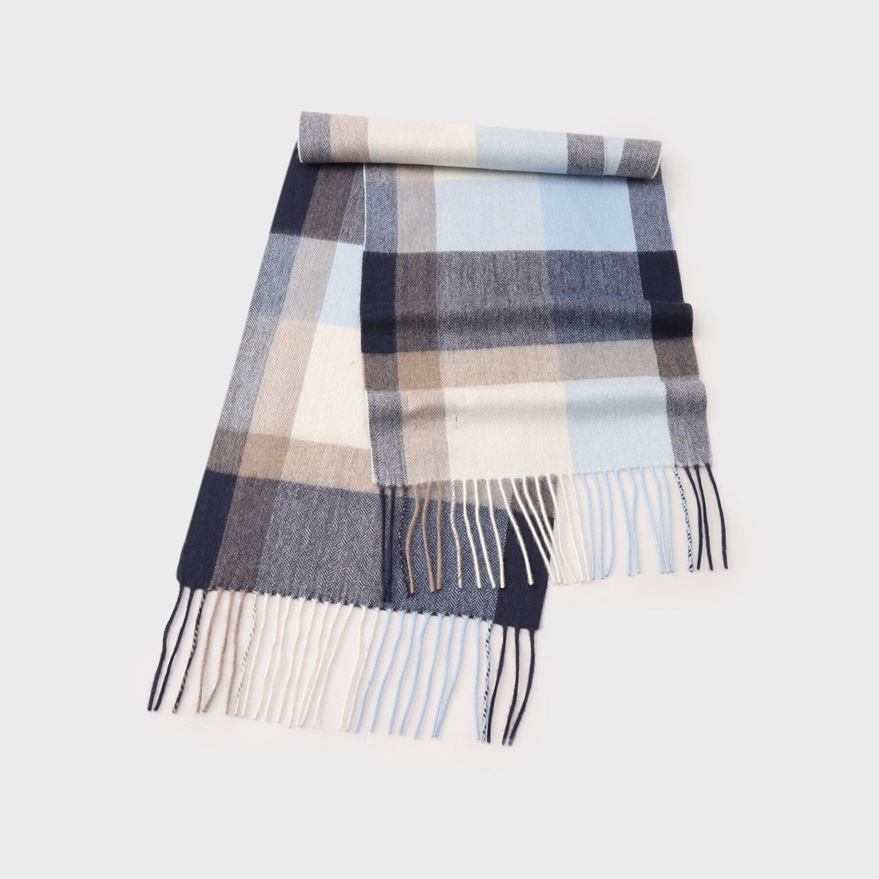 TAKEO KIKUCHI「【カシミヤ100%】チェック カシミヤマフラー」|ストール|