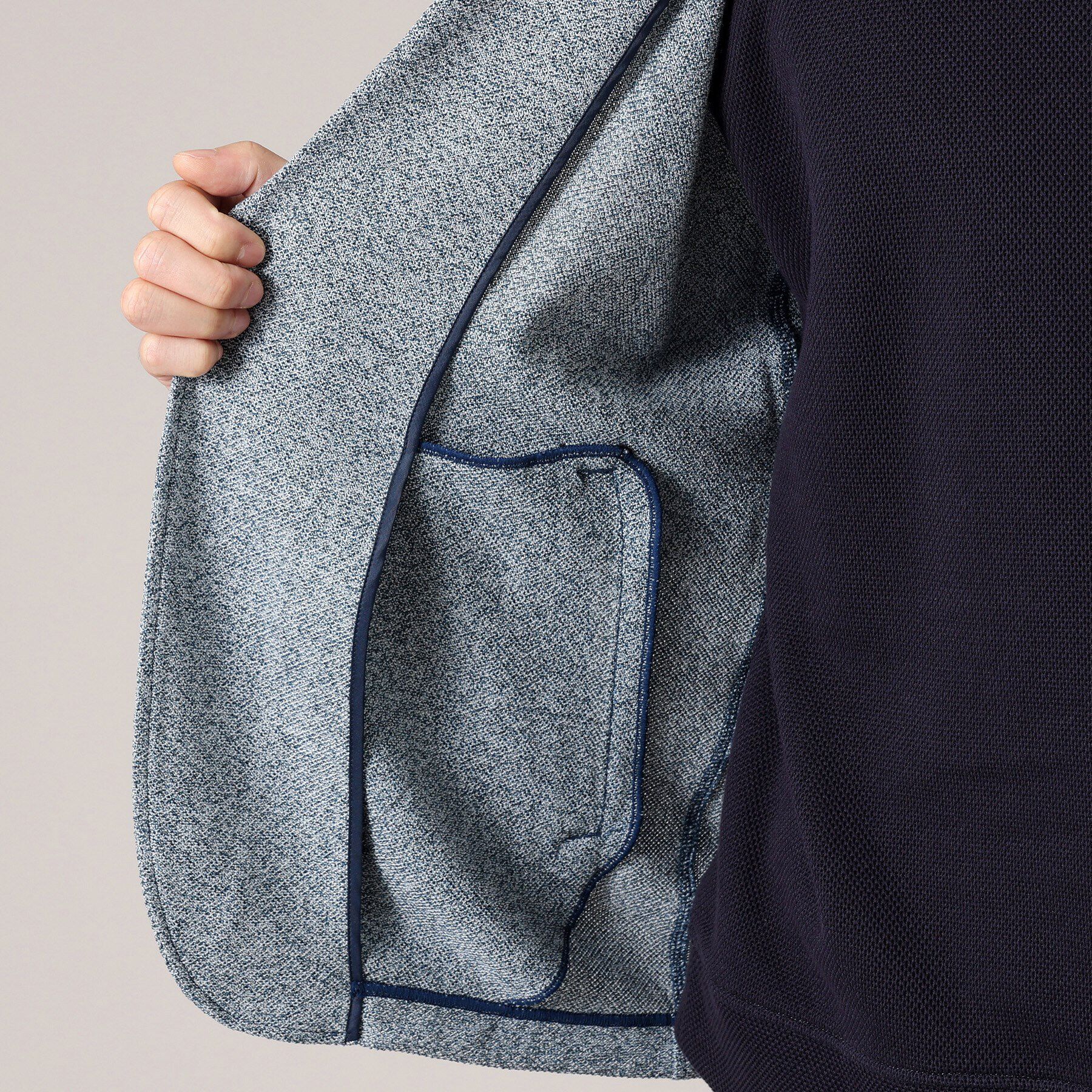 TAKEO KIKUCHI「【軽羽織/日本製】カネマサ メランジ 羽織ジャケット」|カーディガン|