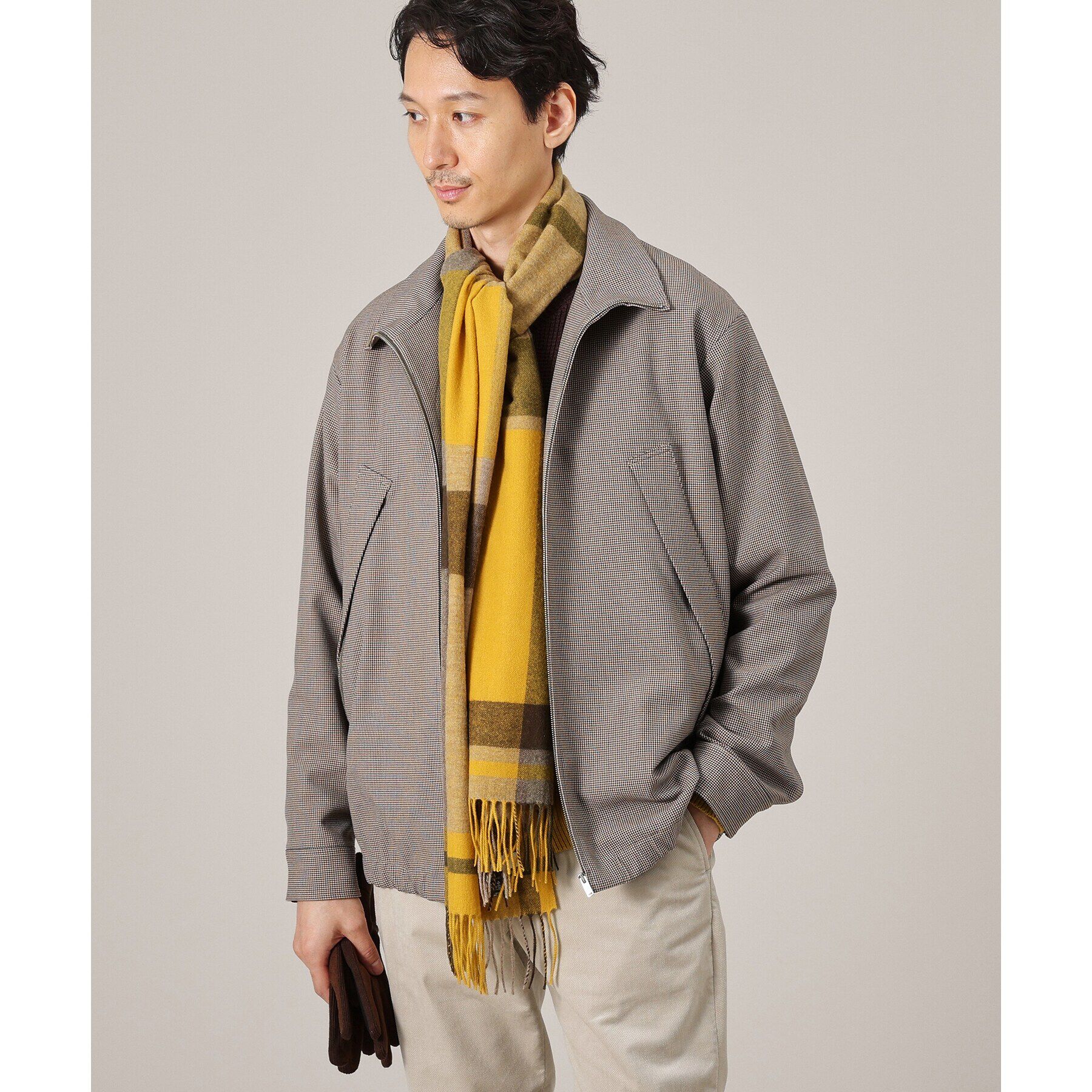 TAKEO KIKUCHI「【洗えるメリノウール混】タータンチェック マフラー」|ストール|