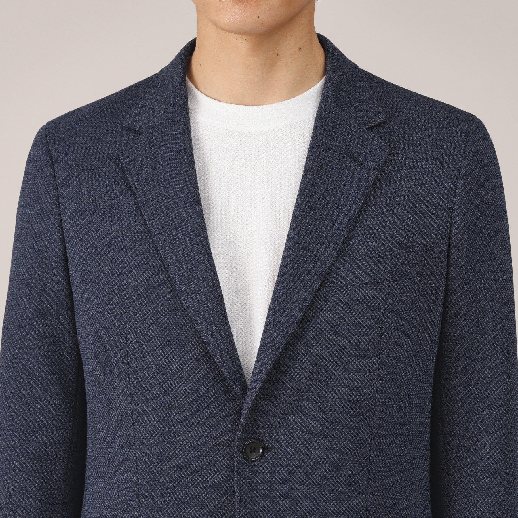 TAKEO KIKUCHI「メランジ ハニカム ストレッチ ジャケット」|テーラードジャケット|