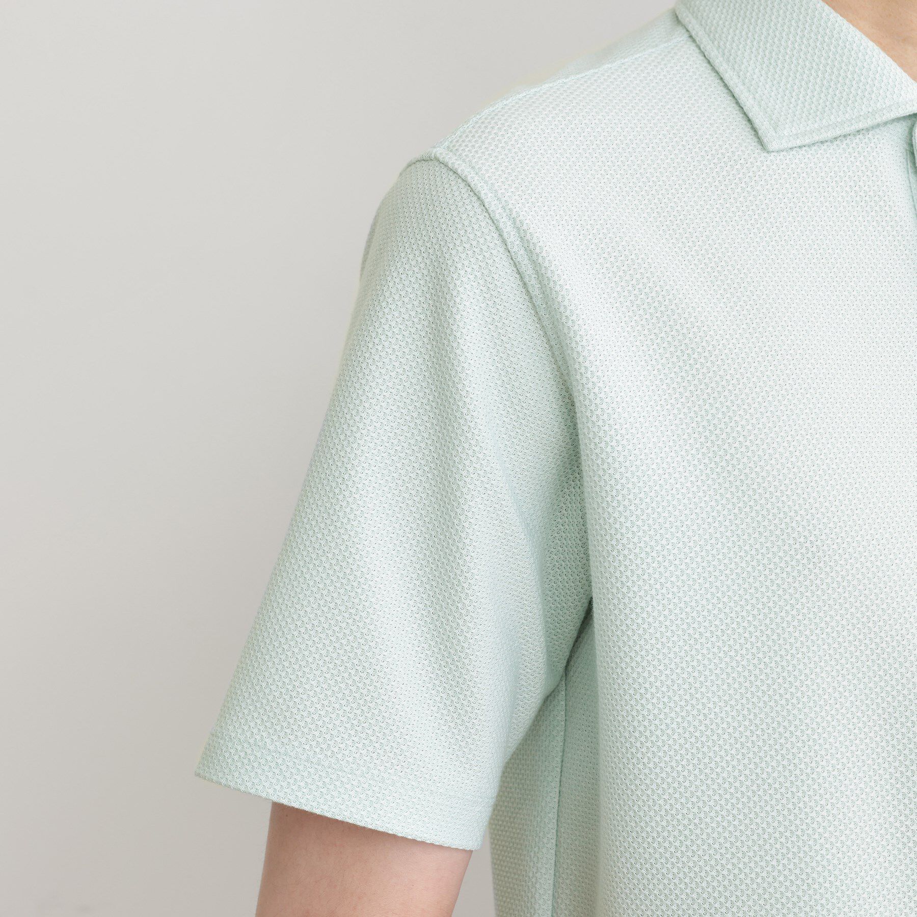 TAKEO KIKUCHI「【尾州織】メランジメッシュ ポロシャツ」|ポロシャツ|