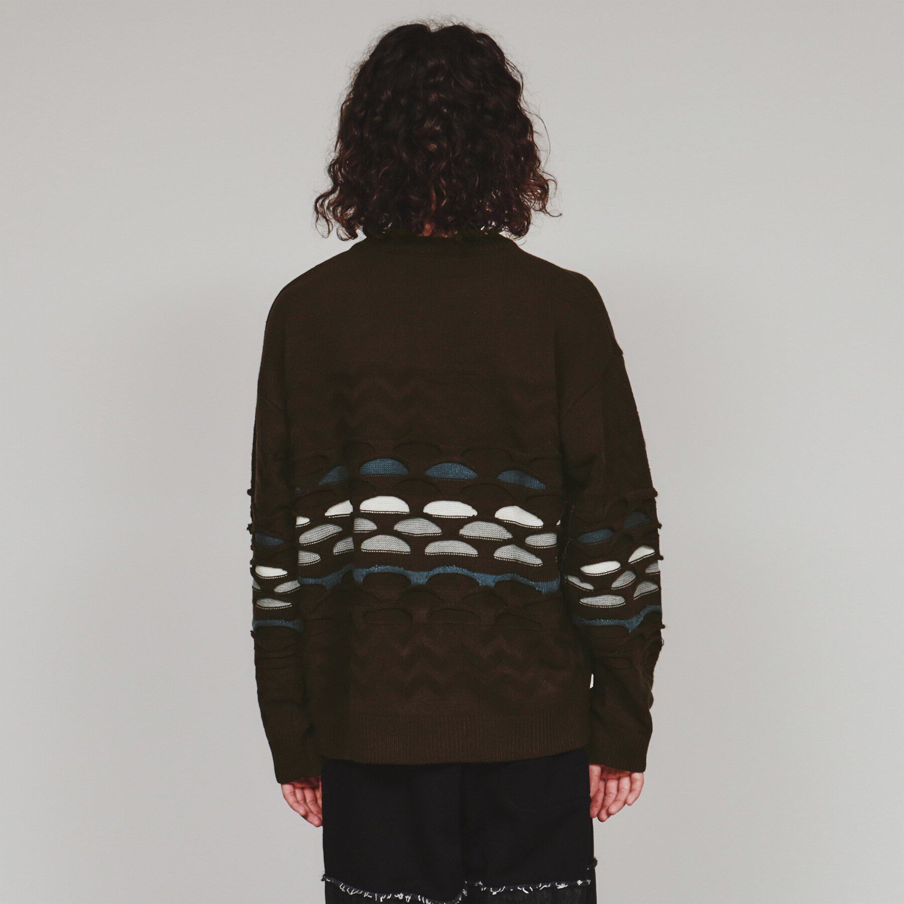 tk.TAKEO KIKUCHI「クージー柄ニットプルオーバー」|ニット・セーター|