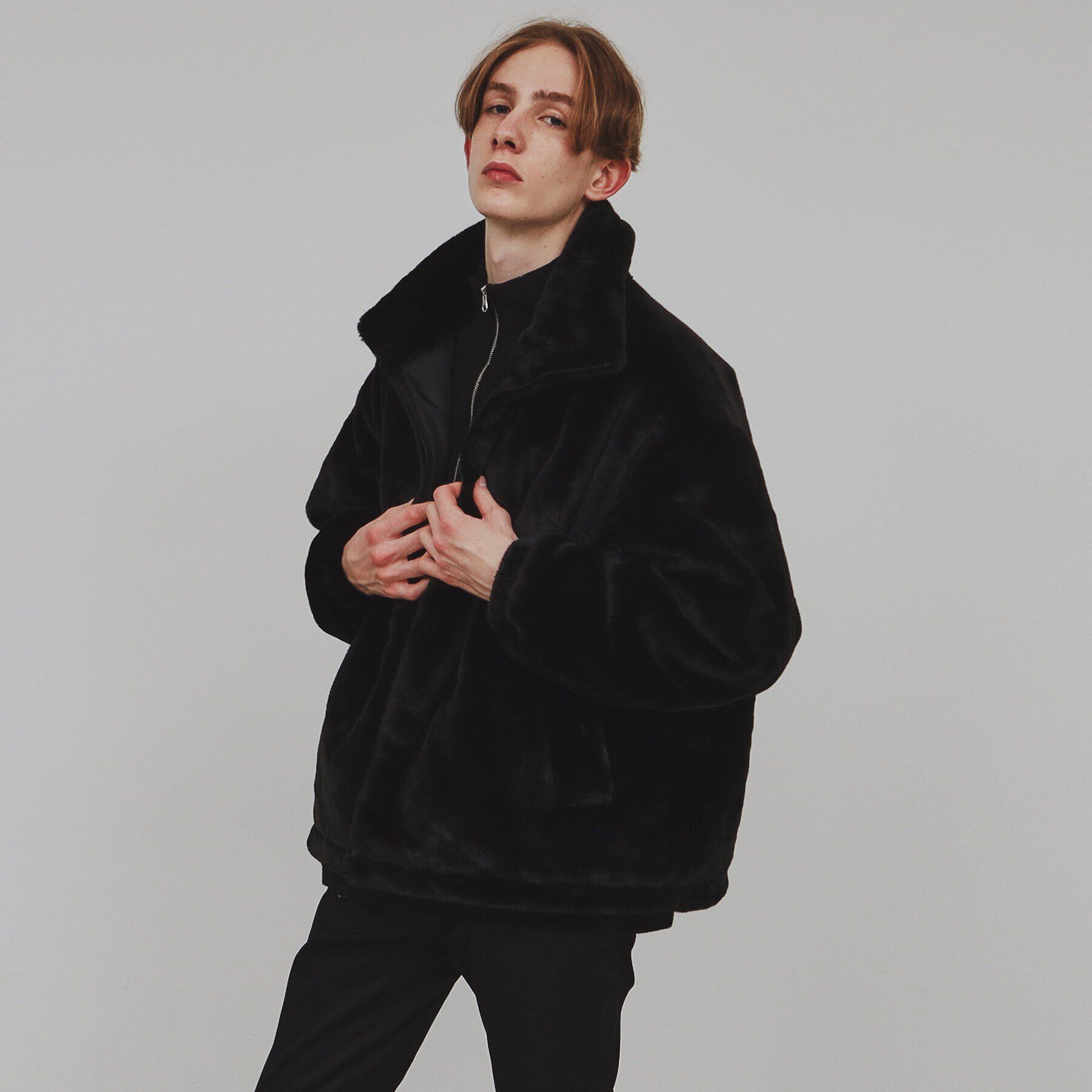 tk.TAKEO KIKUCHI「スタンドフェイクファーブルゾン」|ブルゾン・スタジャン|