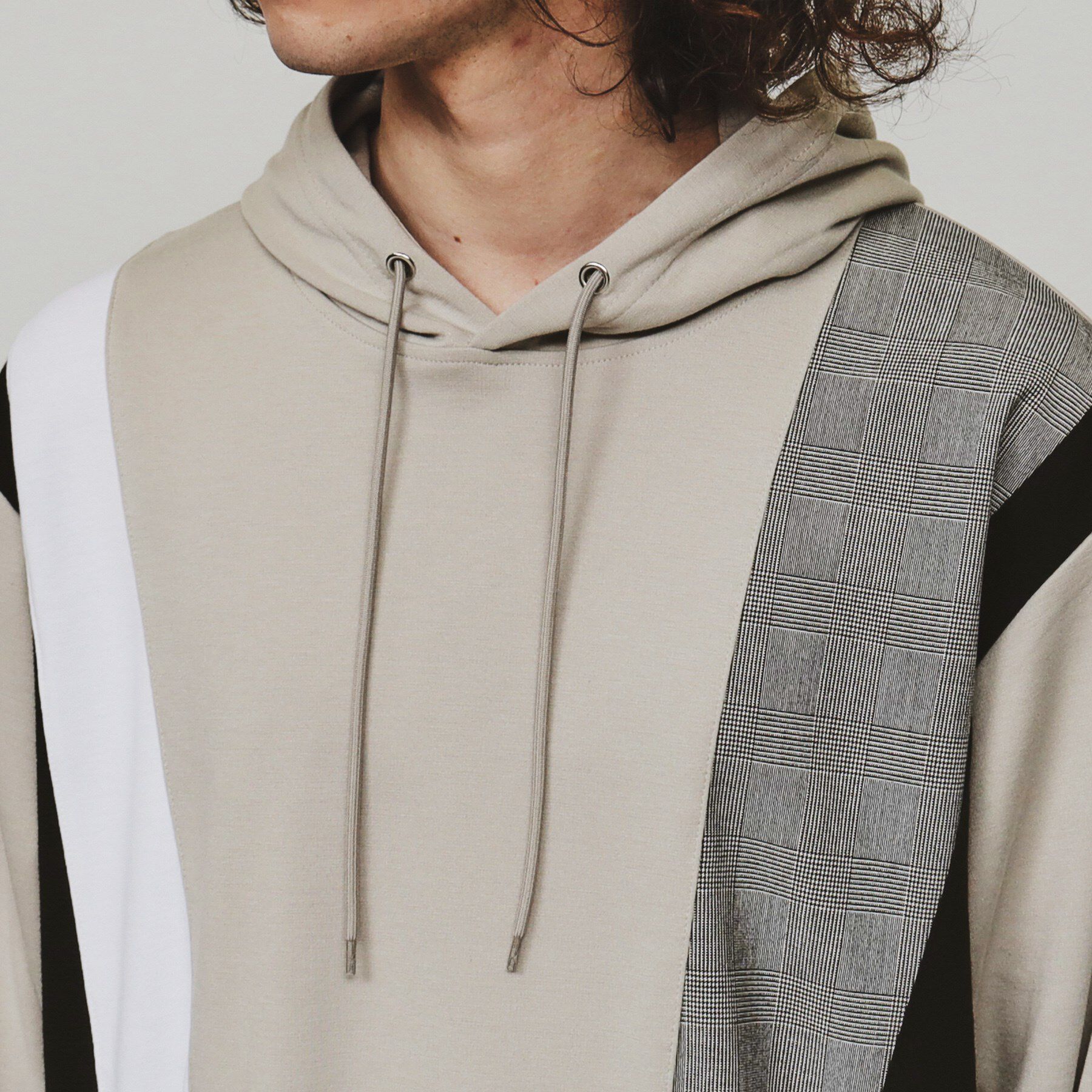 tk.TAKEO KIKUCHI「ストライプ切替ポンチパーカ」|パーカー|