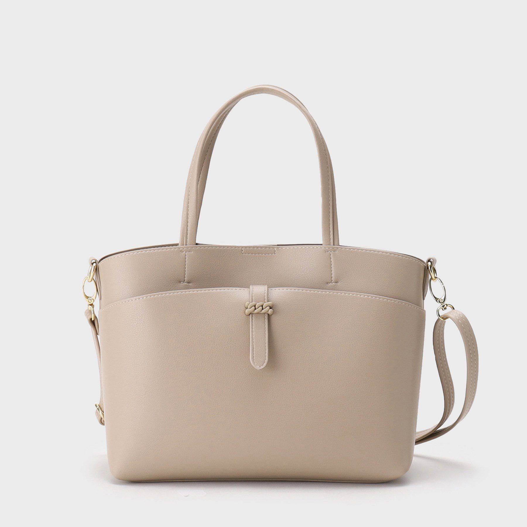 OPAQUE.CLIP「【2WAY】フロントベルトミドルトートバッグ」|トートバッグ|