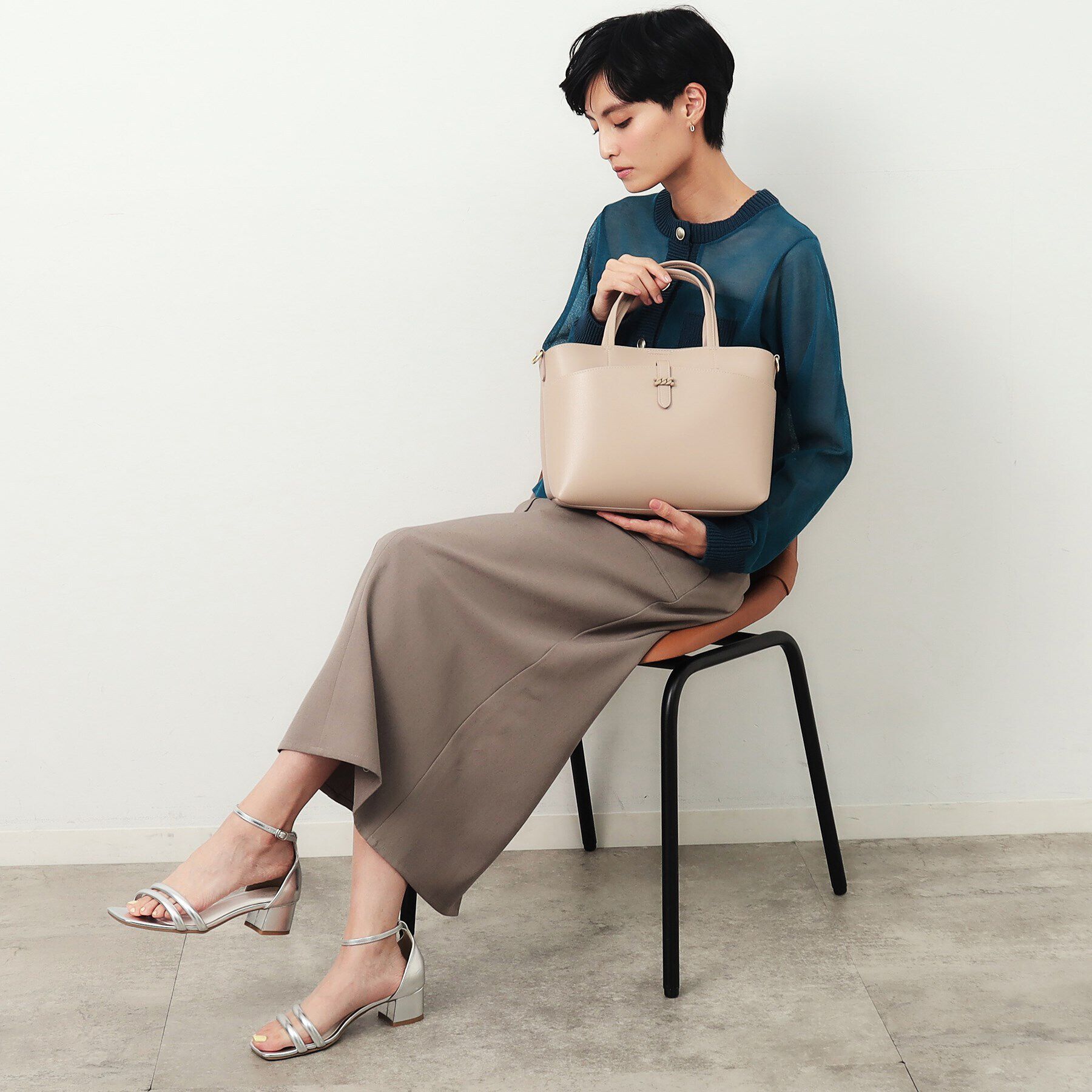 OPAQUE.CLIP「【2WAY】フロントベルトミドルトートバッグ」|トートバッグ|