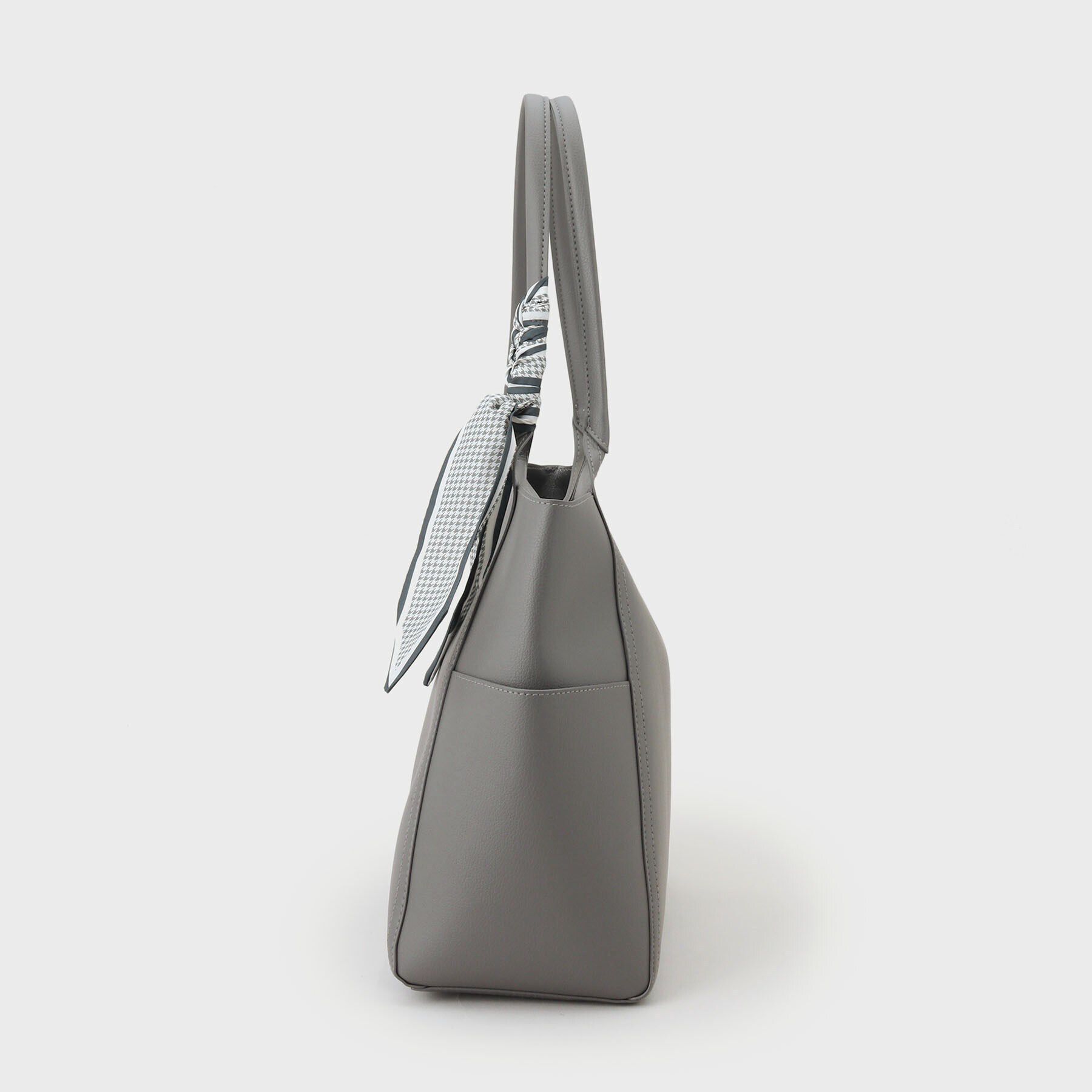 OPAQUE.CLIP「【A4サイズ対応】千鳥柄スカーフ付きトートバッグ」|トートバッグ|