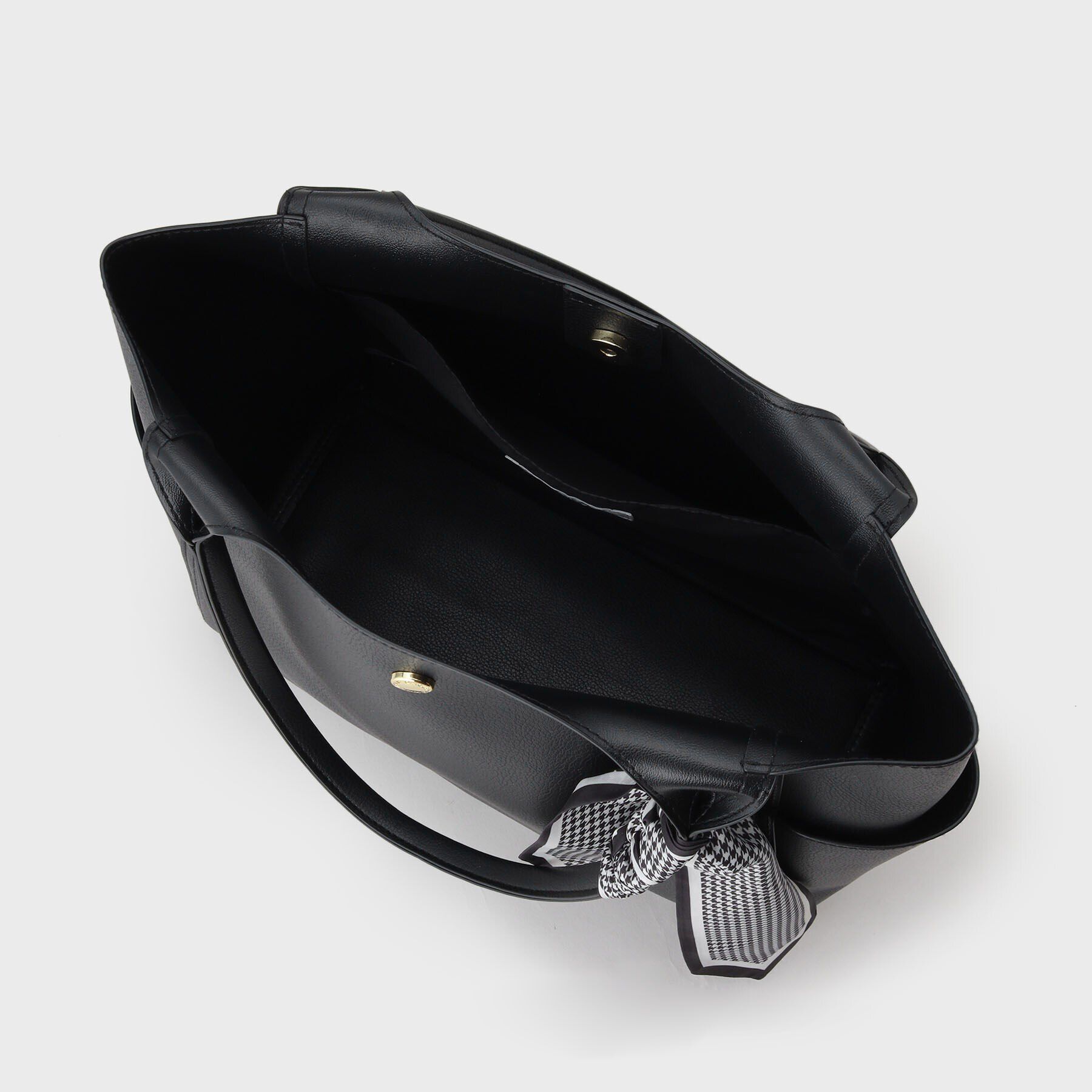 OPAQUE.CLIP「【A4サイズ対応】千鳥柄スカーフ付きトートバッグ」|トートバッグ|