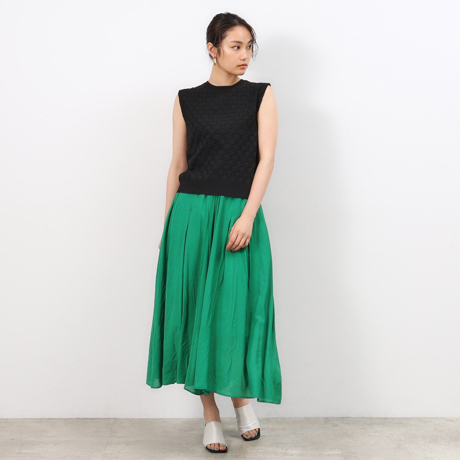 OPAQUE.CLIP「前後2WAY リボンデザインニット【洗濯機洗い可/抗ピル】」|ニット・セーター|