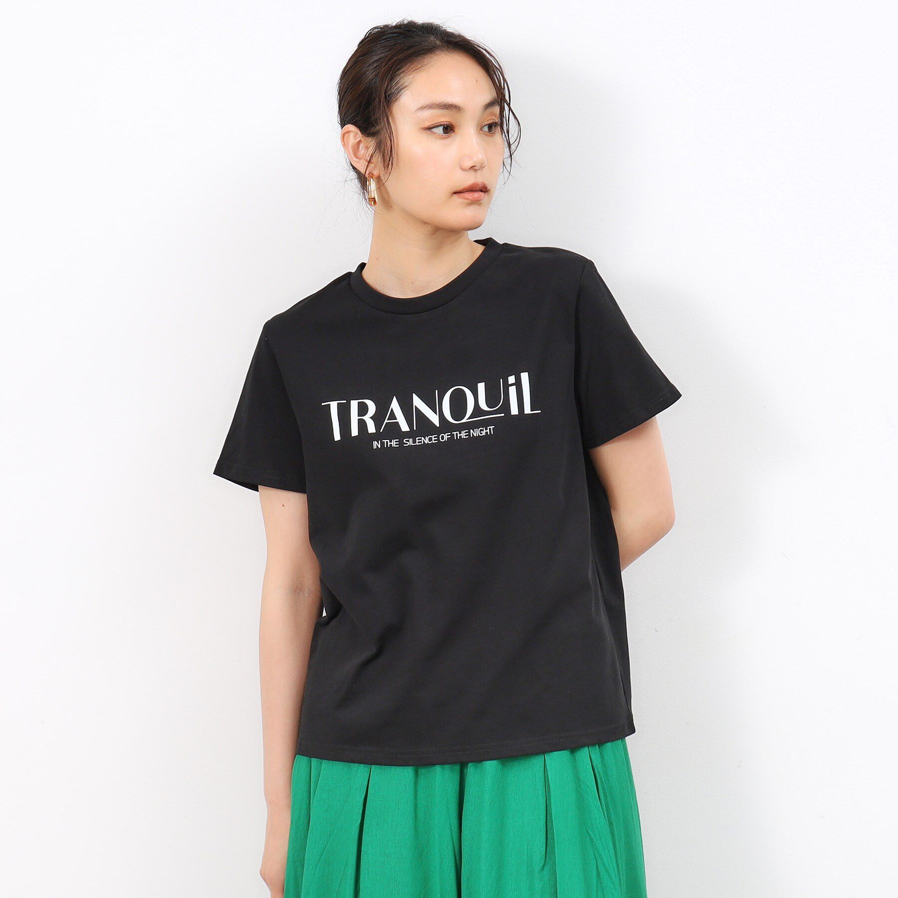 OPAQUE.CLIP「ロゴプリントTシャツ【洗濯機洗い可】」|Tシャツ・カットソー|