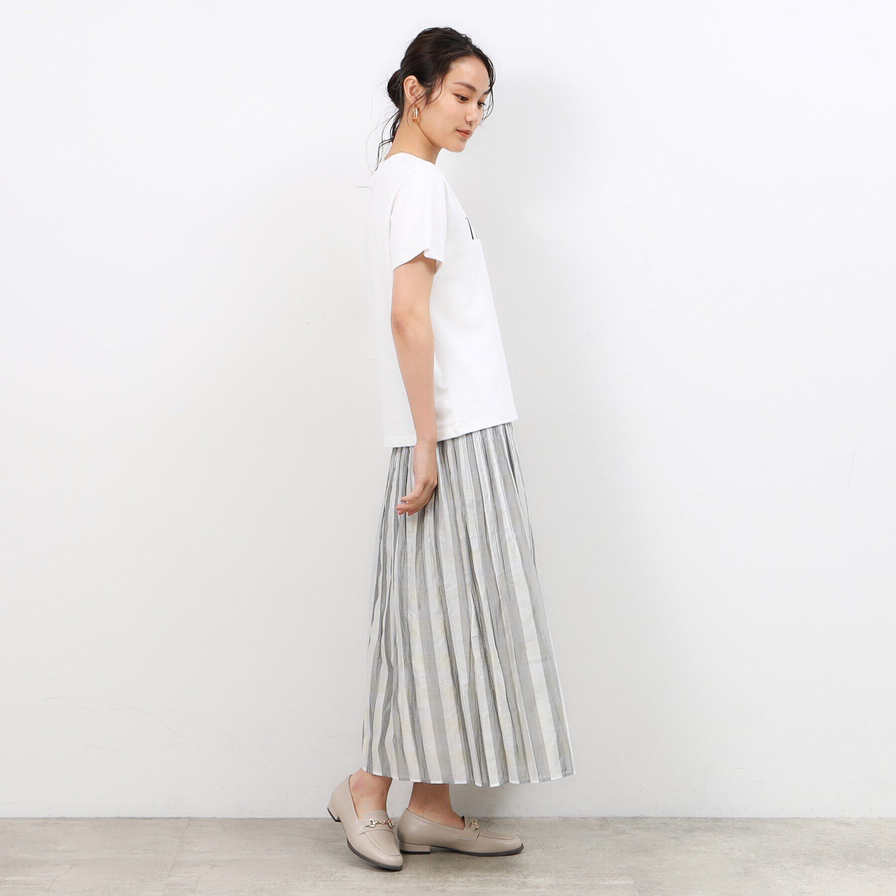 OPAQUE.CLIP「ロゴプリントTシャツ【洗濯機洗い可】」|Tシャツ・カットソー|