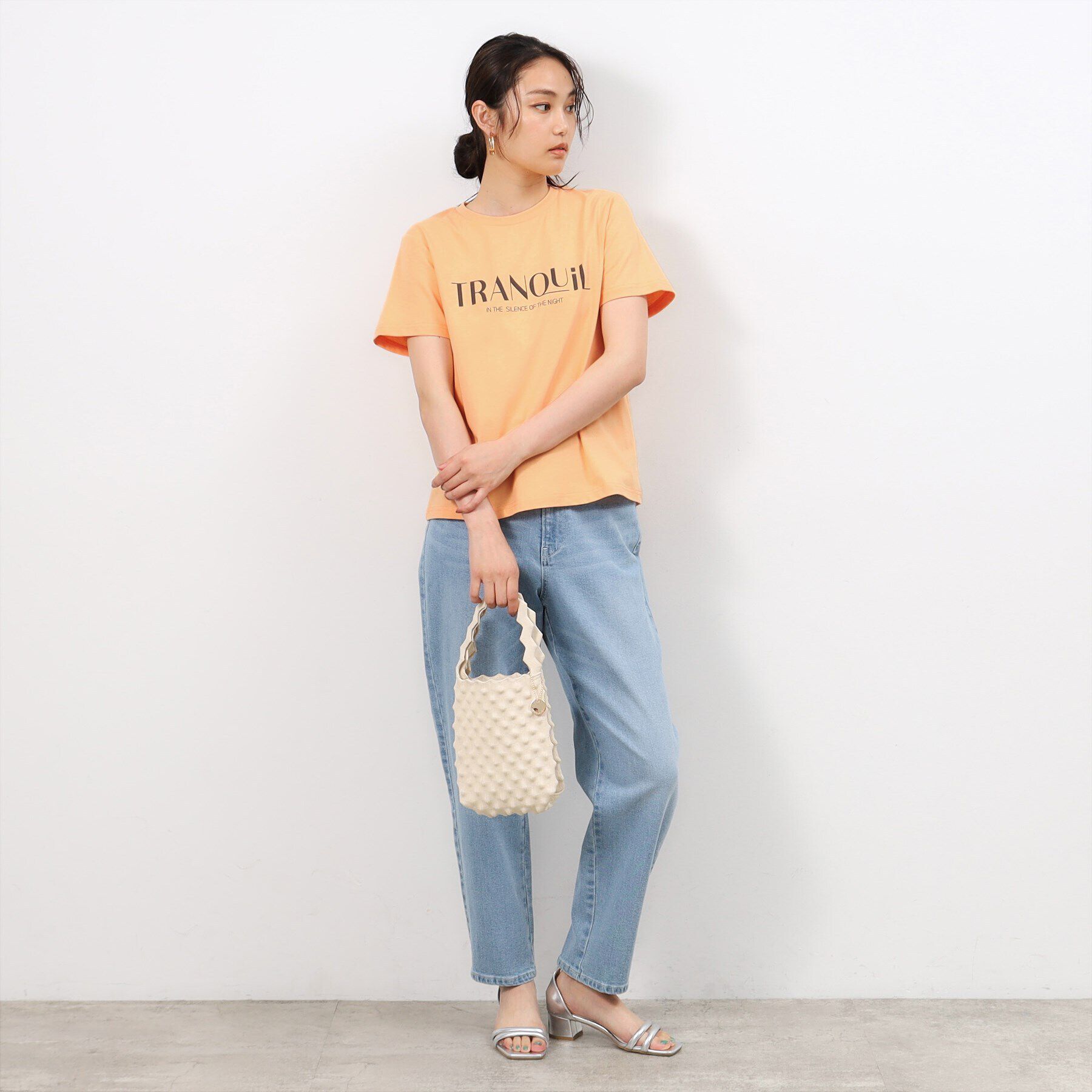 OPAQUE.CLIP「ロゴプリントTシャツ【洗濯機洗い可】」|Tシャツ・カットソー|