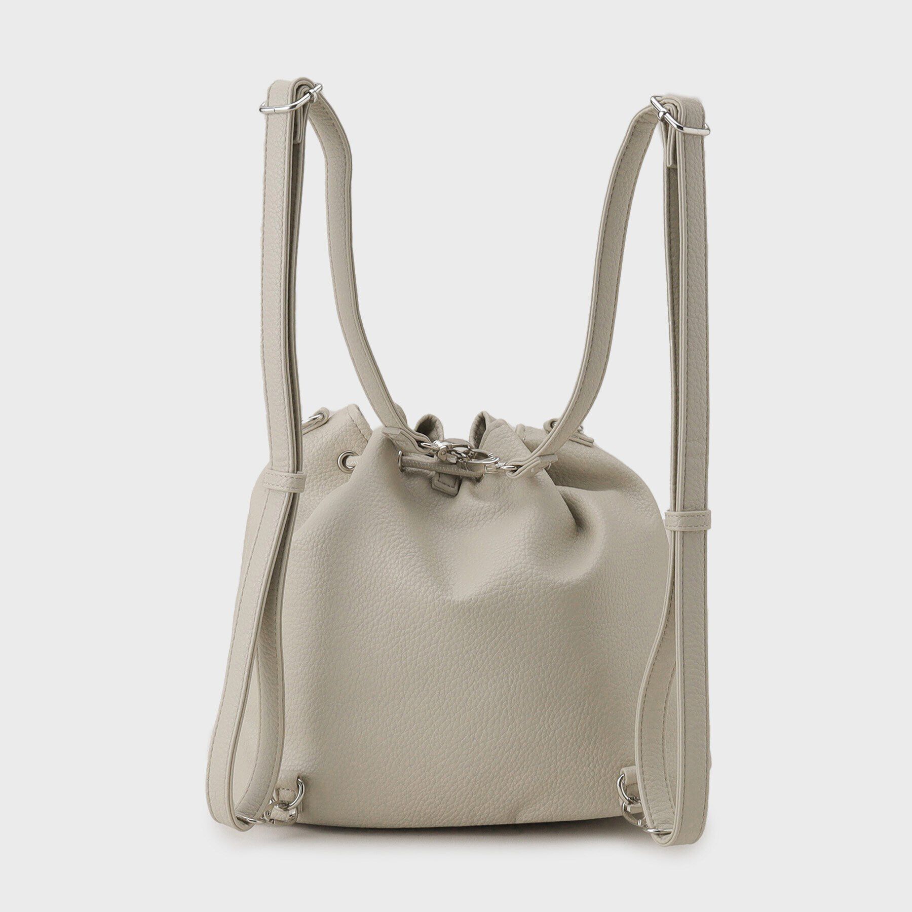 OPAQUE.CLIP「【マルチWAY】フロントダブルポケット巾着ショルダーバッグ」|ショルダー・メッセンジャー|