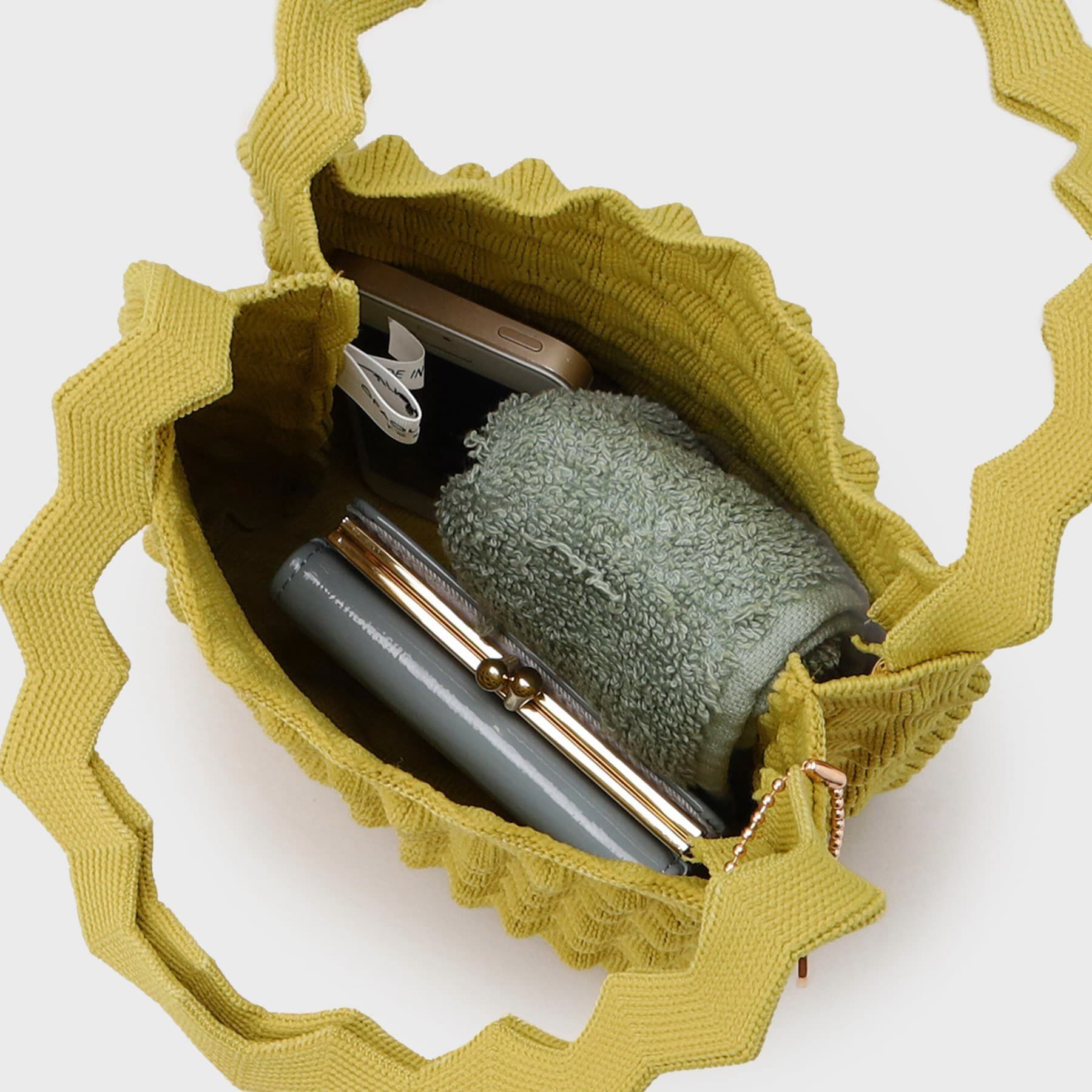 OPAQUE.CLIP「ポコポコニットバッグ」|ハンドバッグ|