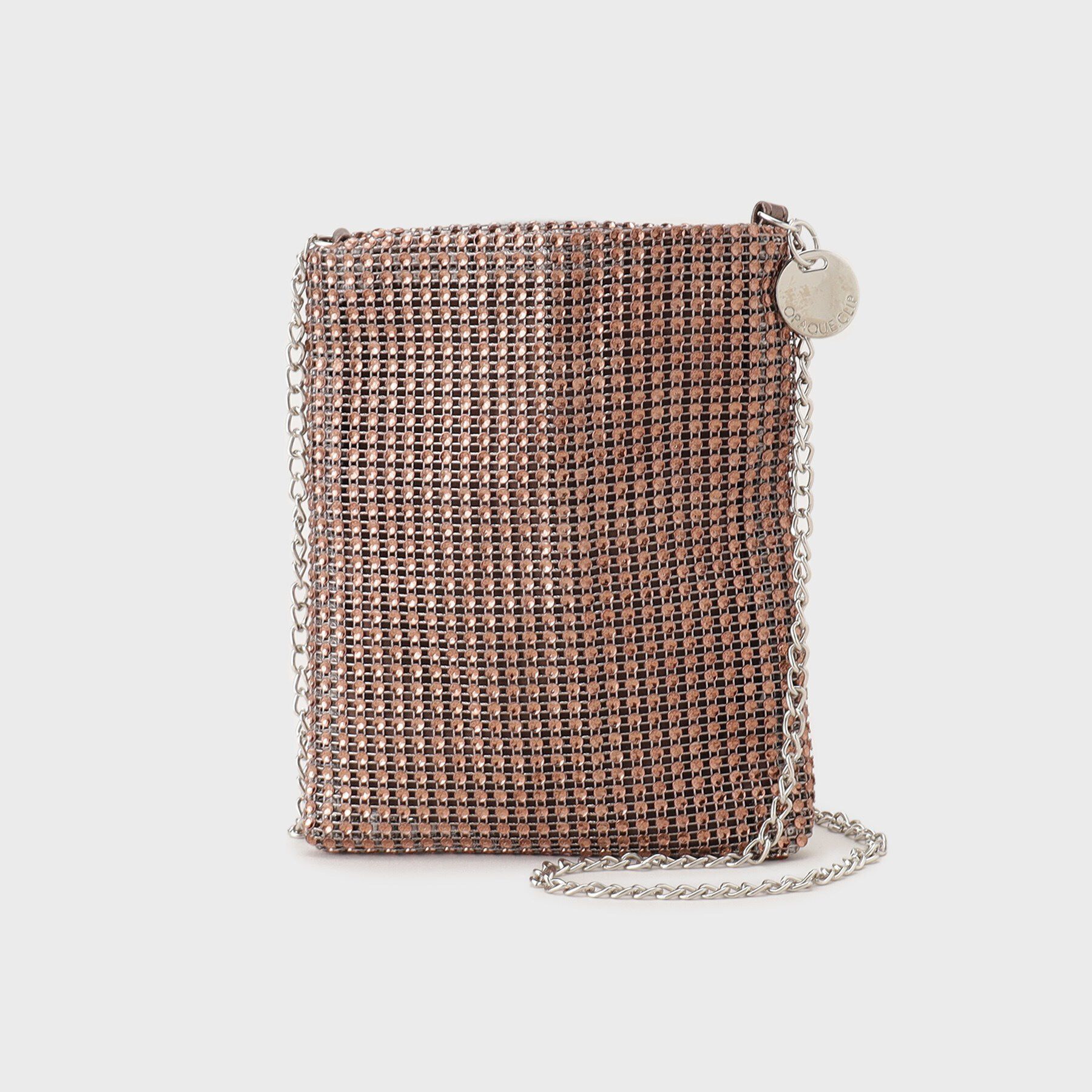 OPAQUE.CLIP「ラインストーン調シャイニーミニショルダーバッグ」|ショルダー・メッセンジャー|ブロンズ(008)