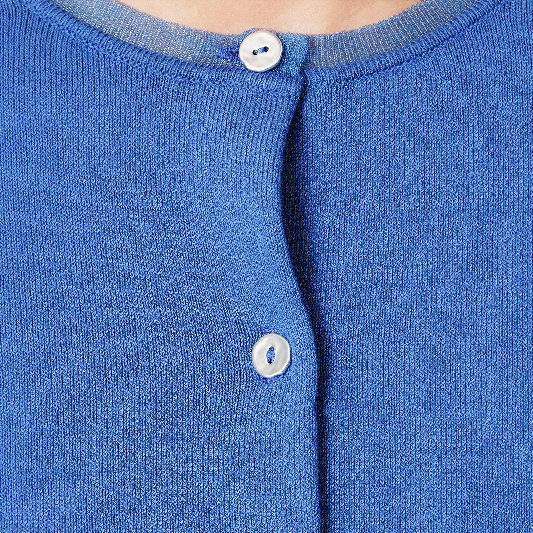 OPAQUE.CLIP「UV ネックシアークルーニットカーディガン【洗濯機洗い可】」|カーディガン|