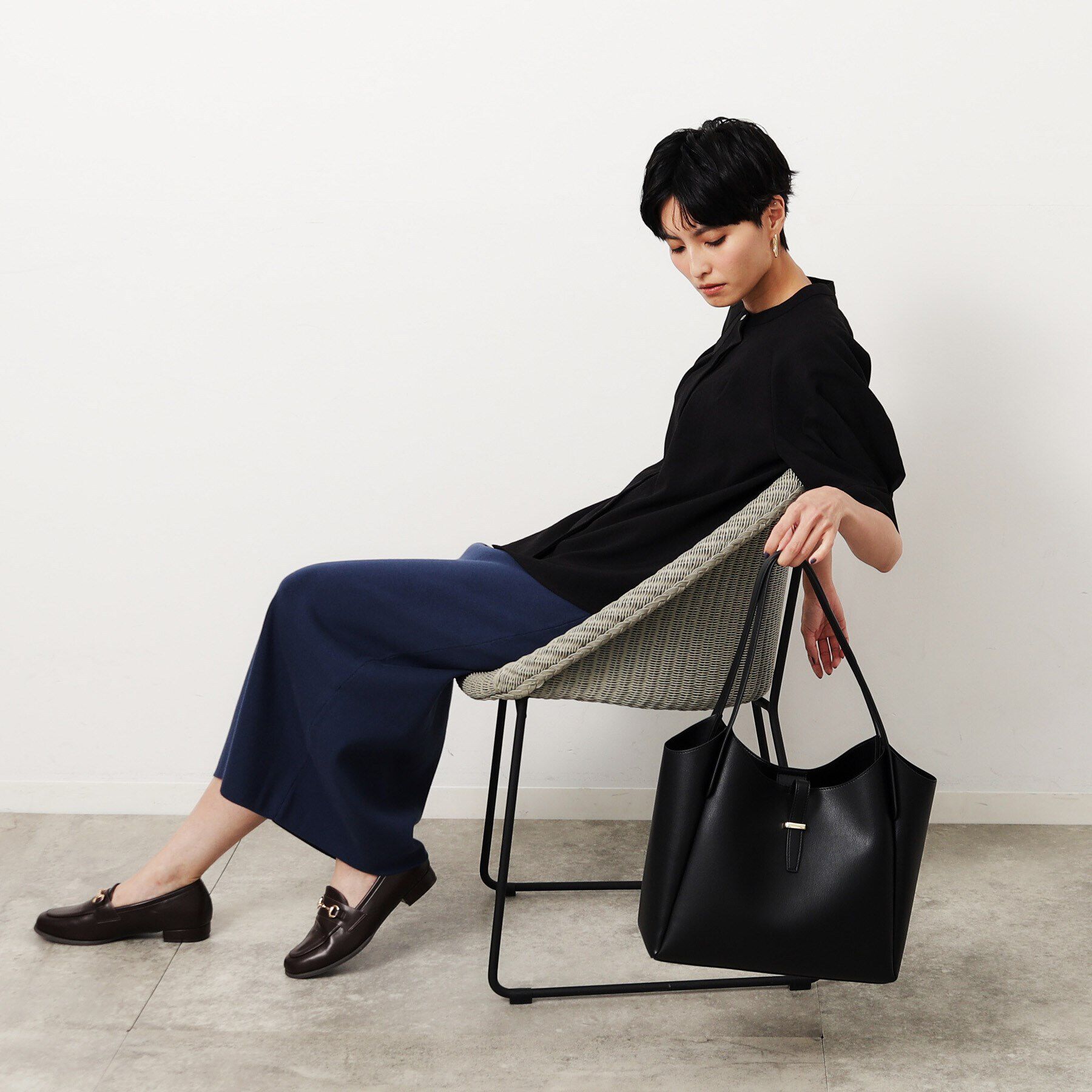 OPAQUE.CLIP「【A4サイズ対応】フロントベルト調トートバッグ」|トートバッグ|