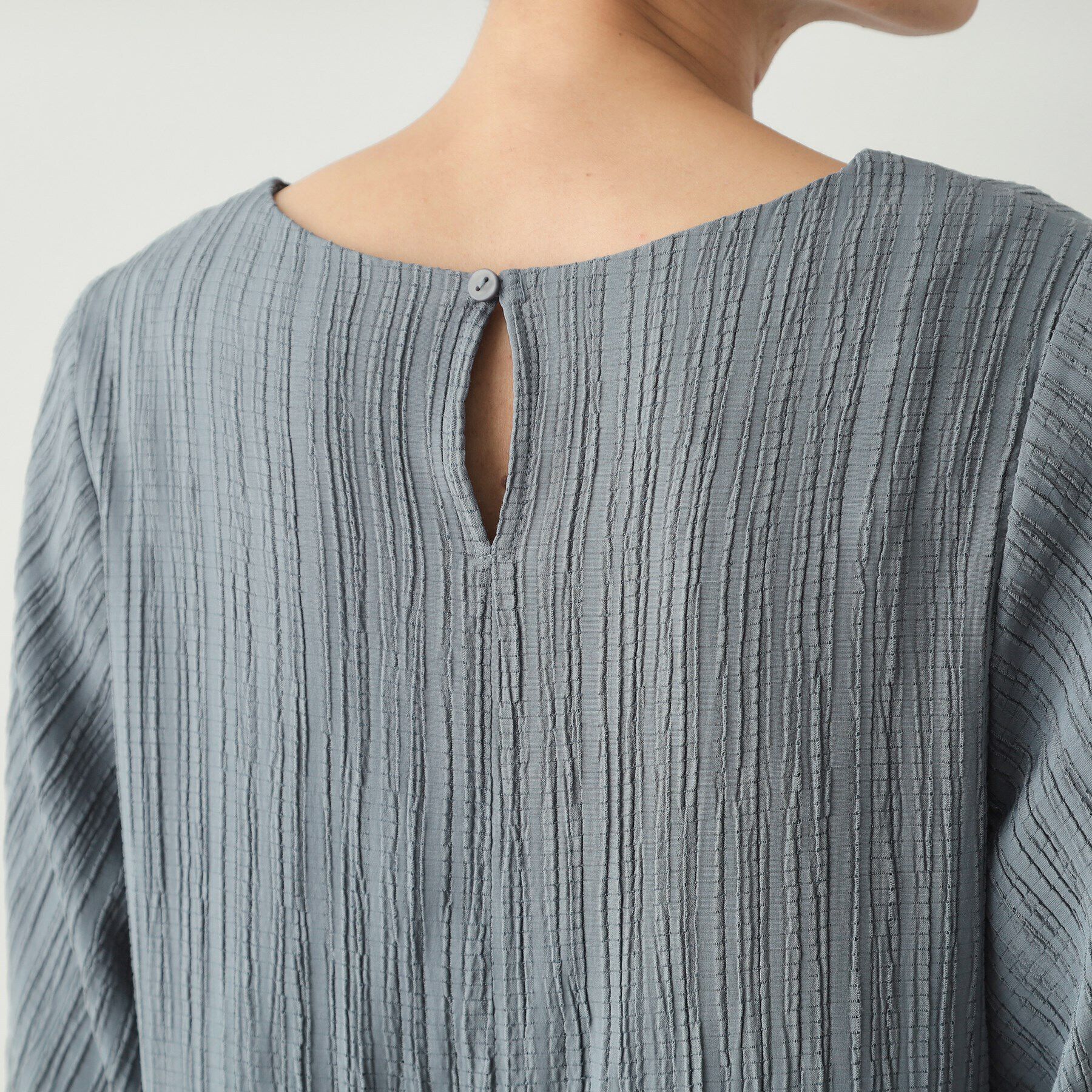 OPAQUE.CLIP「ジャカードペプラムブラウス【洗濯機洗い可】」|シャツ・ブラウス|