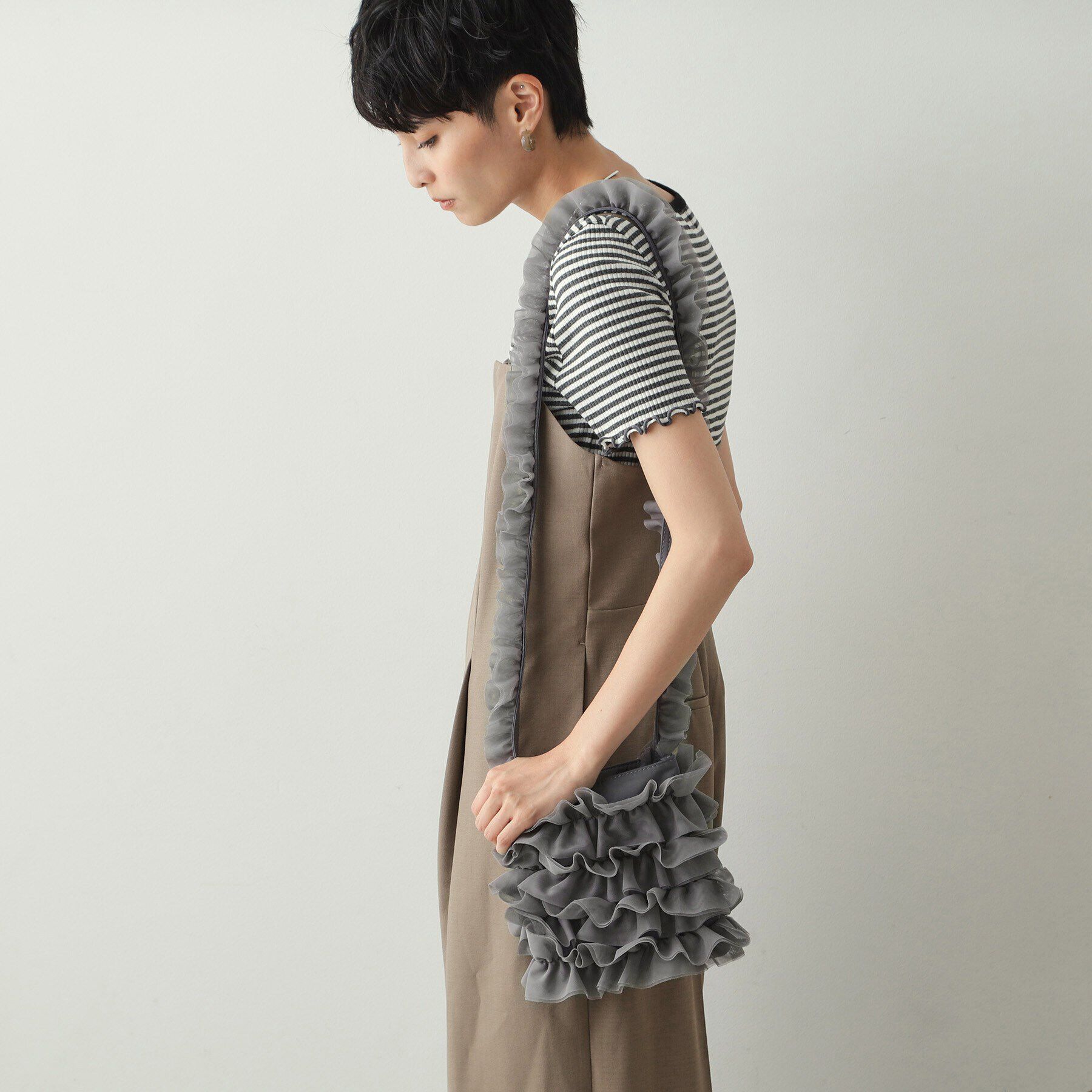 OPAQUE.CLIP「チュールフリルミニショルダーバッグ」|ショルダー・メッセンジャー|