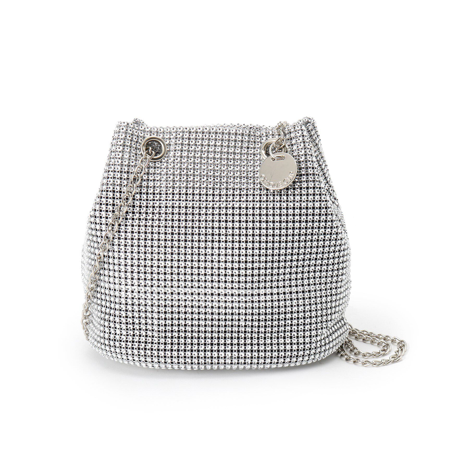 OPAQUE.CLIP「【2WAY】スパンコール巾着ミニショルダーバッグ」|ショルダー・メッセンジャー|オフホワイト(103