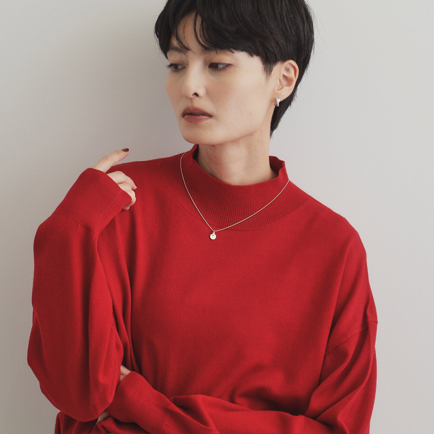 OPAQUE.CLIP「コイン&times;ビジューネックレス」|ネックレス|