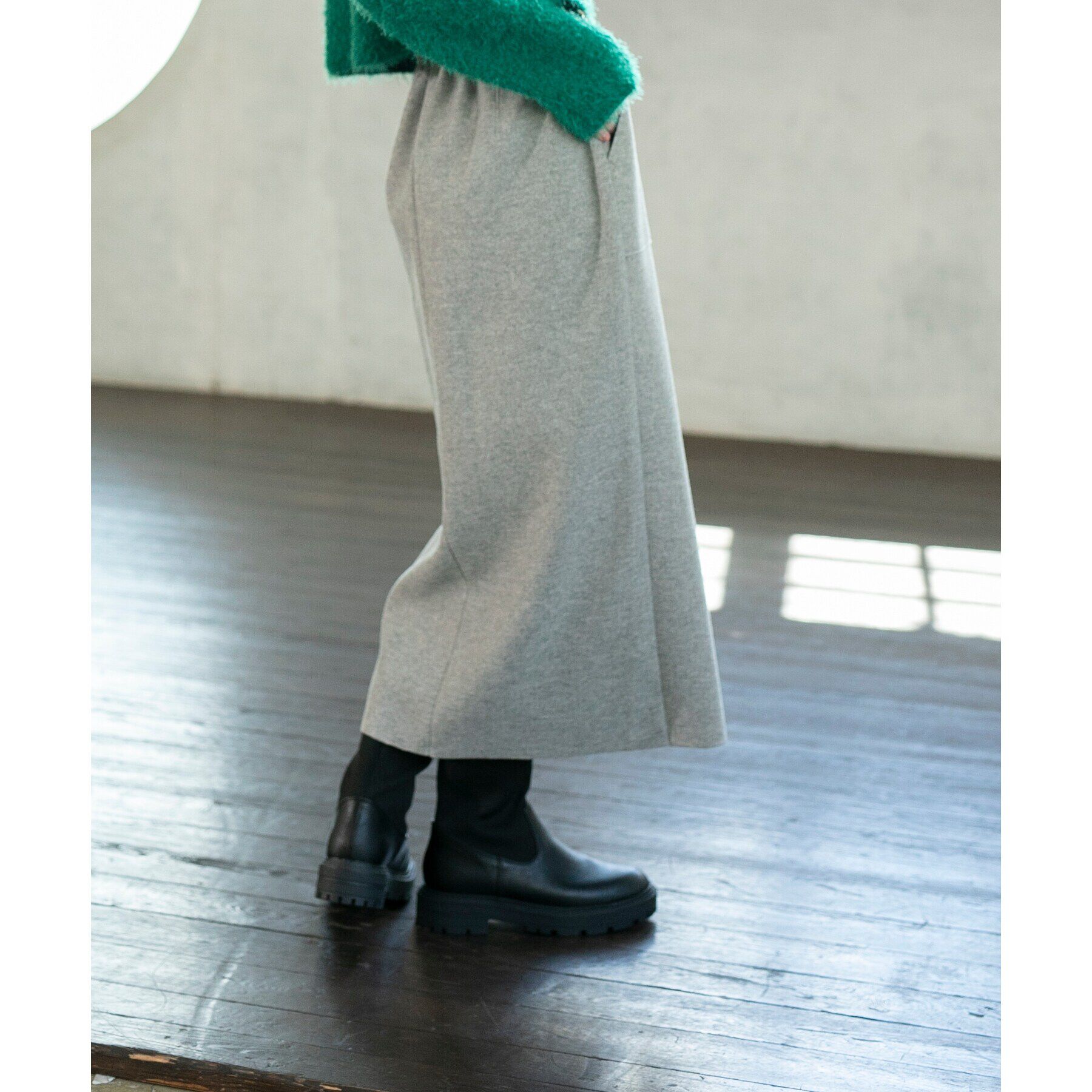 OPAQUE.CLIP「【抗菌防臭加工】厚底サイドゴアブーツ」|ショートブーツ|