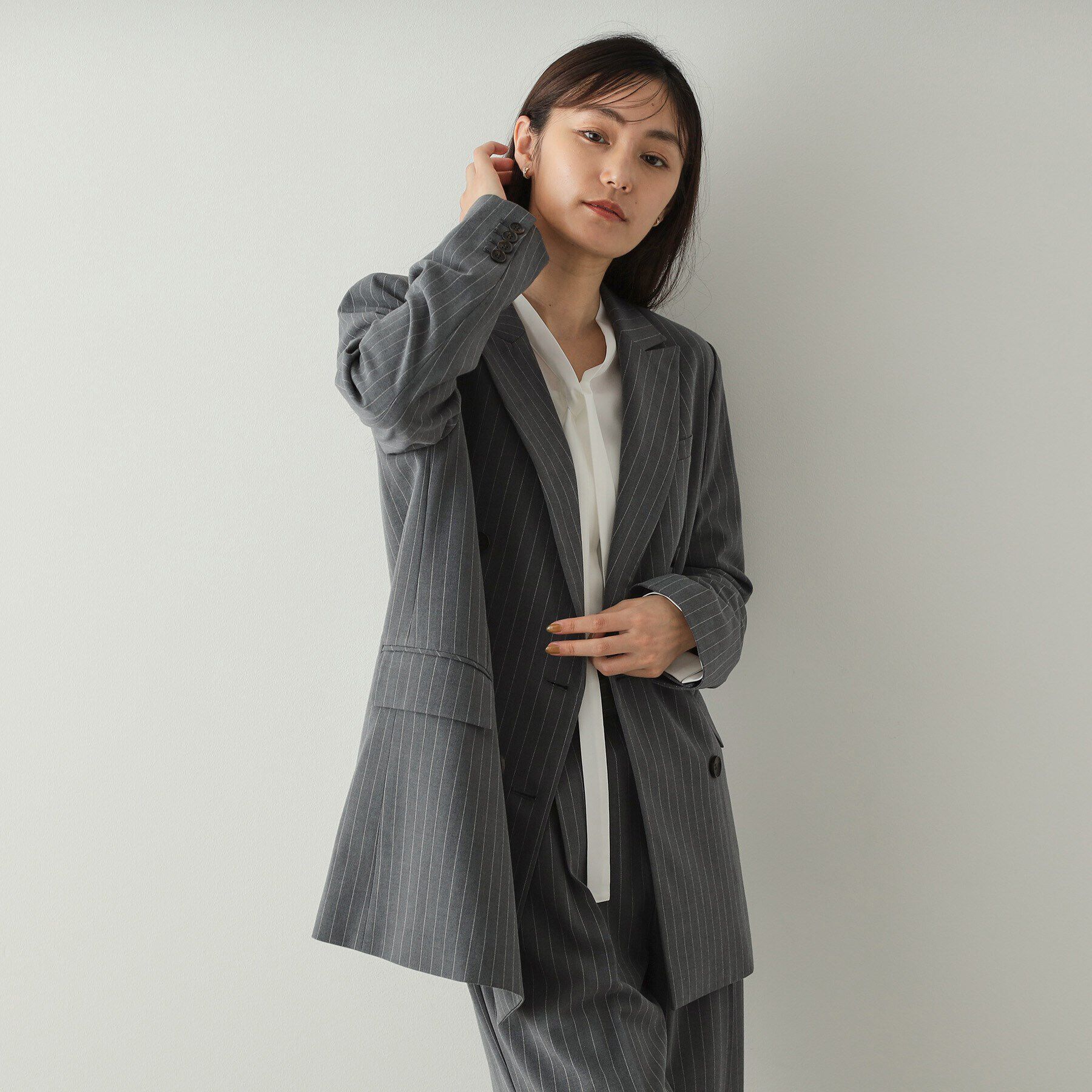 OPAQUE.CLIP「ダブルテーラードジャケット【洗える】」|テーラードジャケット|