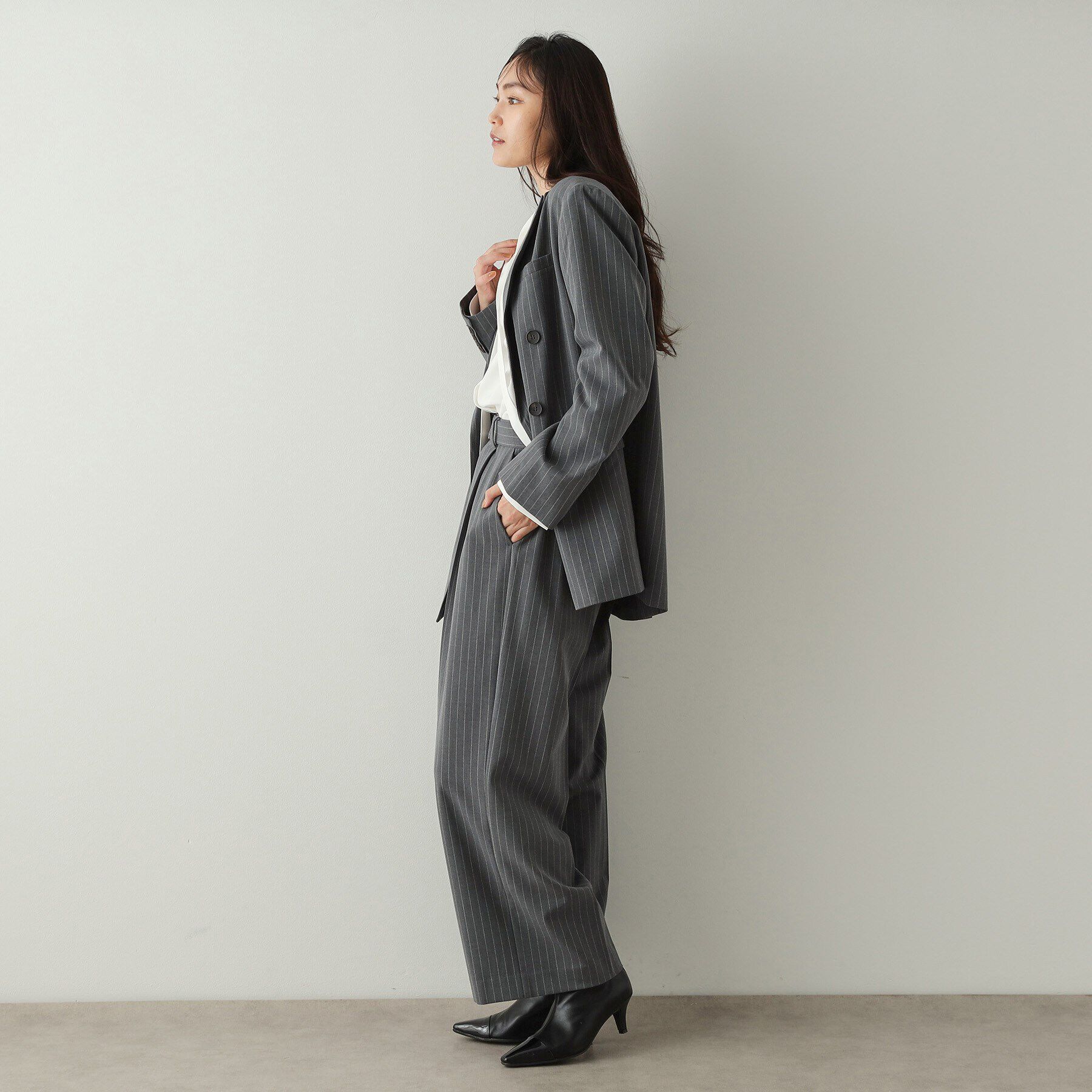 OPAQUE.CLIP「ダブルテーラードジャケット【洗える】」|テーラードジャケット|