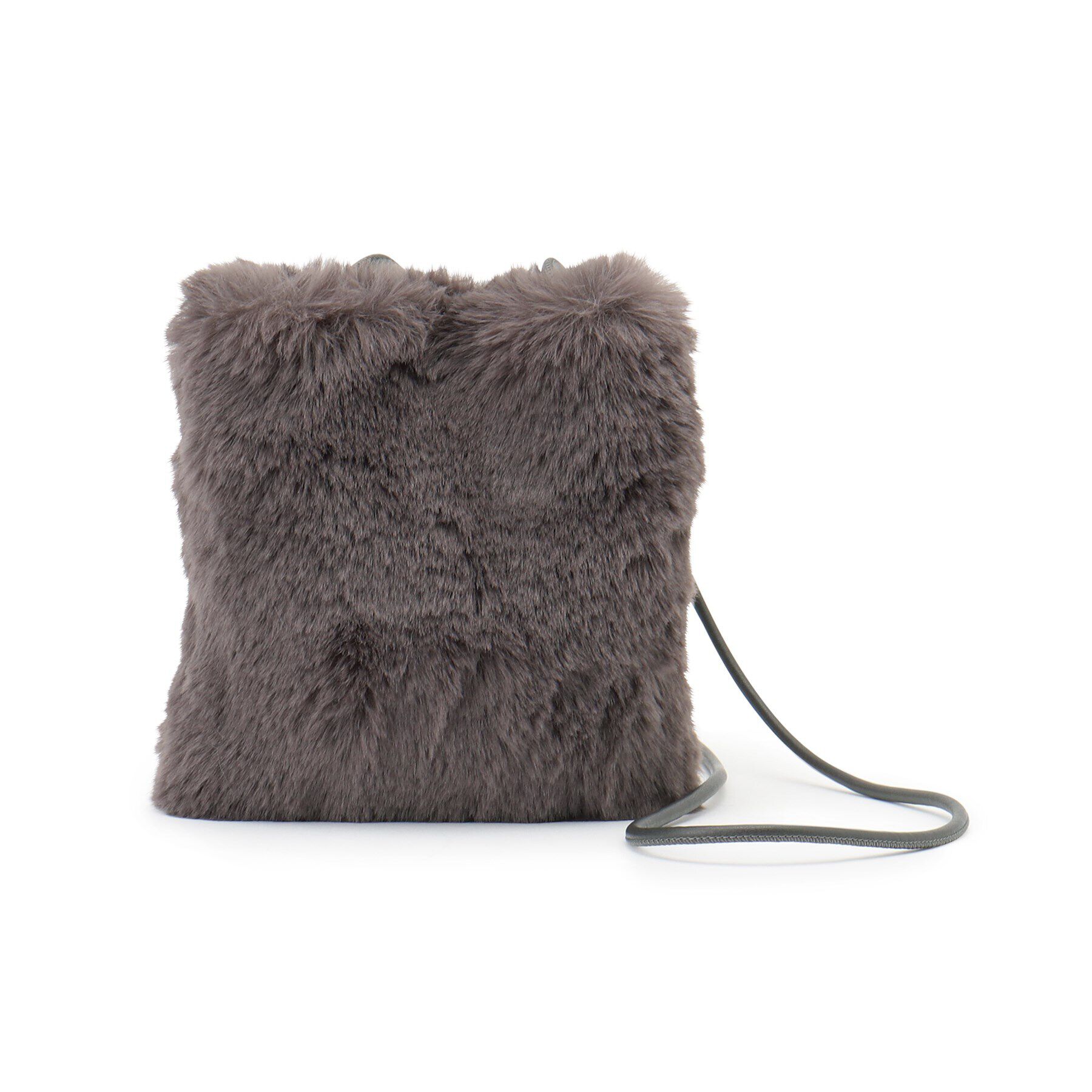 OPAQUE.CLIP「フェイクファースクエアミニポシェット」|ショルダー・メッセンジャー|