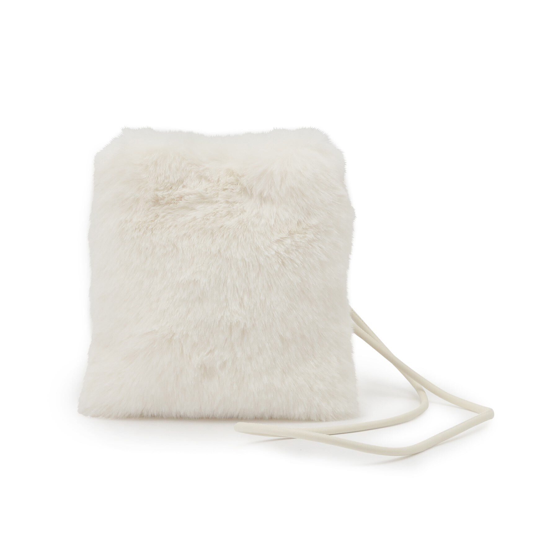 OPAQUE.CLIP「フェイクファースクエアミニポシェット」|ショルダー・メッセンジャー|