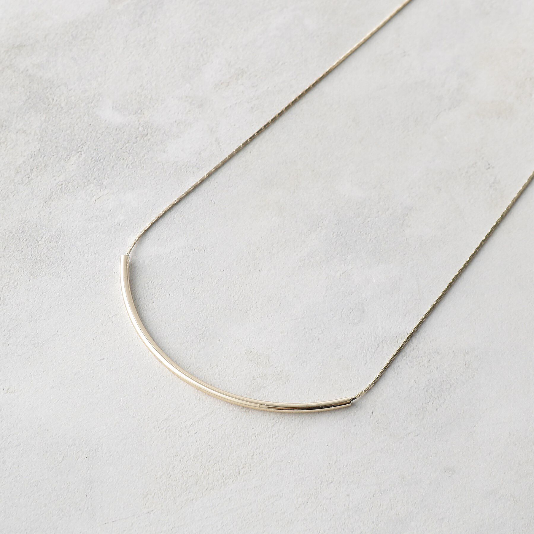 OPAQUE.CLIP「ムーンメタルバーネックレス」|ネックレス|ゴールド(007)