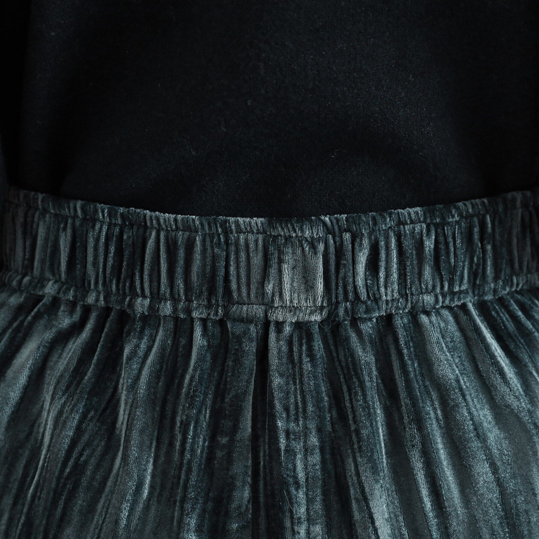 OPAQUE.CLIP「クラッシュベロア イージーワイドパンツ【洗濯機洗い可】」|その他|