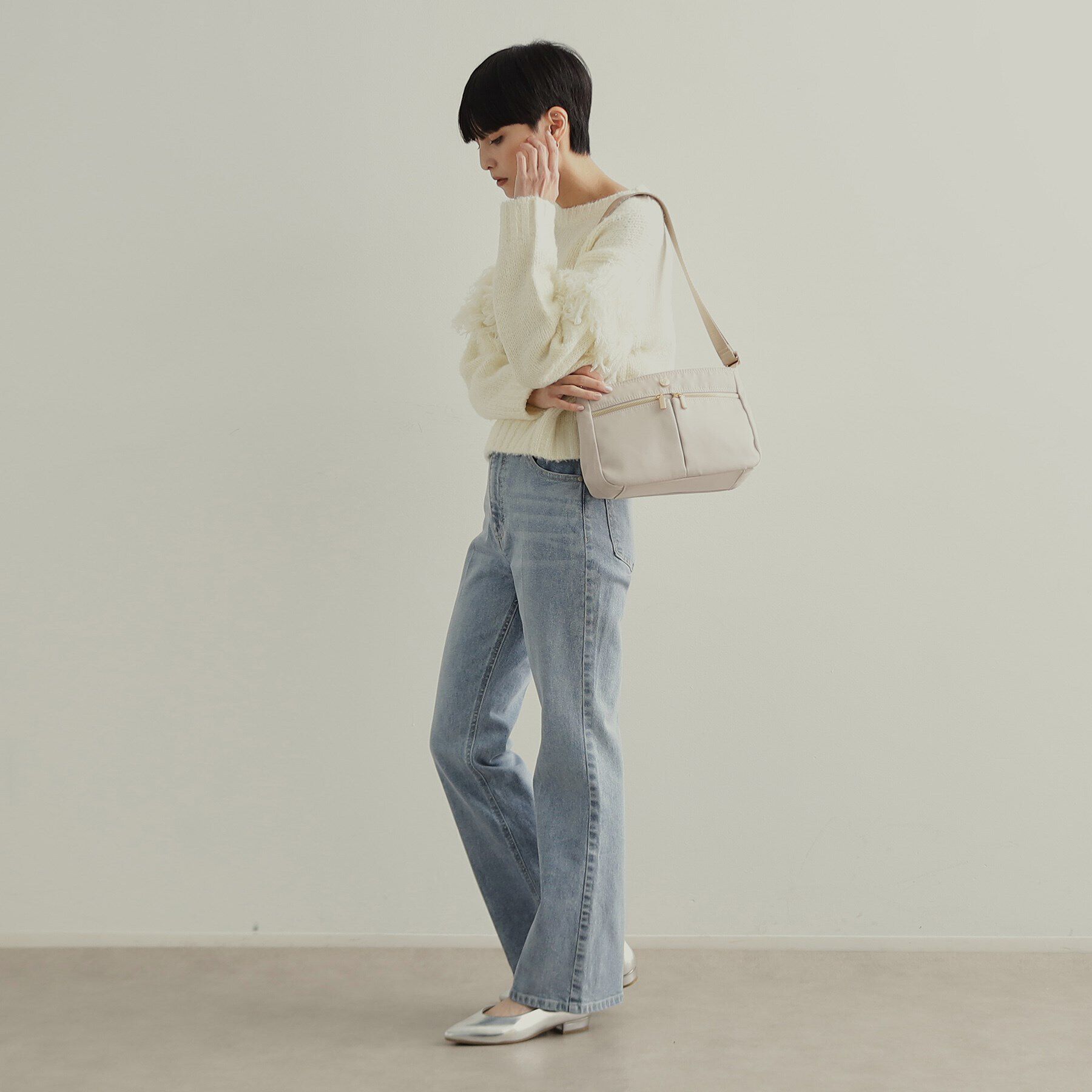 OPAQUE.CLIP「【撥水加工／マルチポケット／長さ調整可能】カジュアルミドルショルダーバッグ」|ショルダー・メッセンジャー|