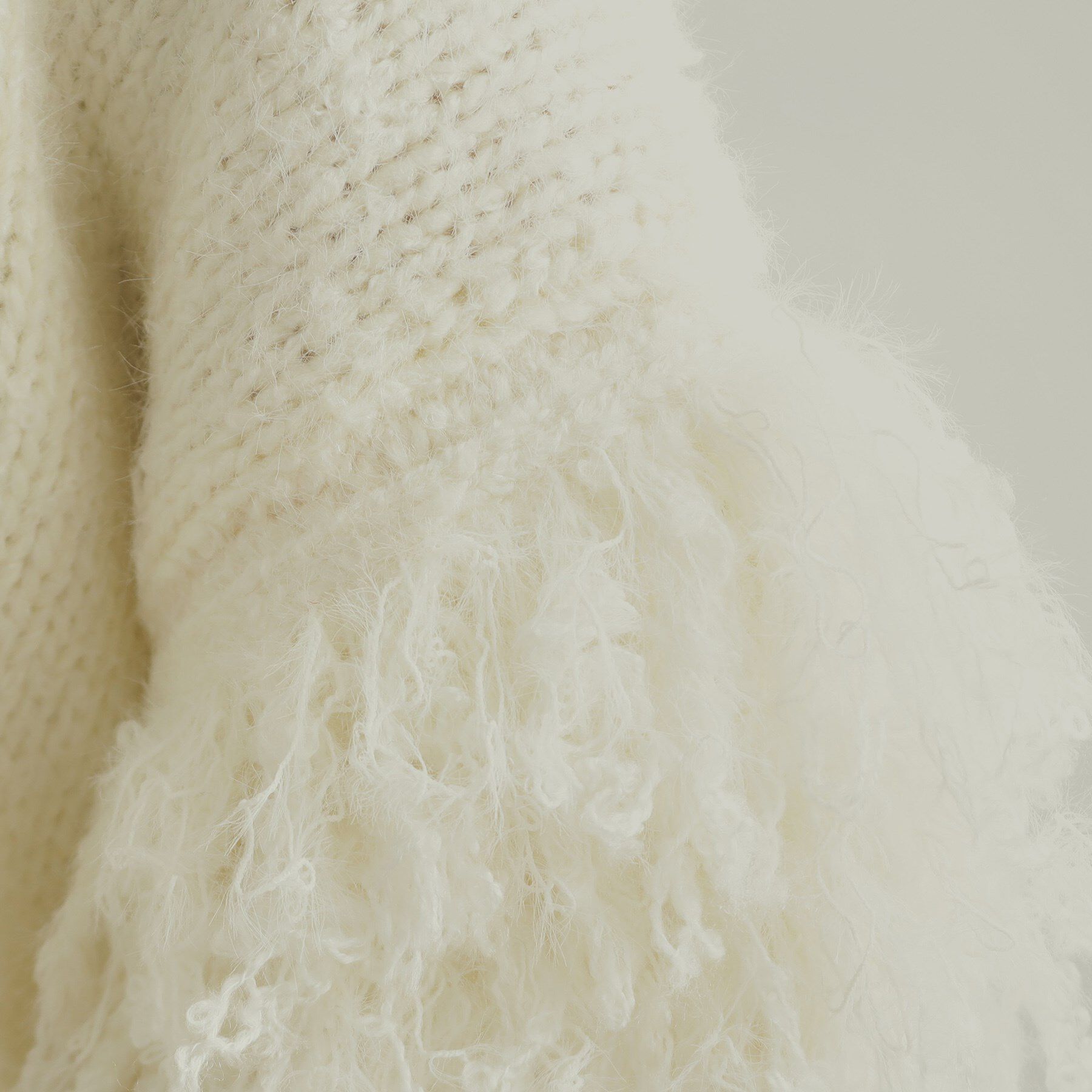 OPAQUE.CLIP「フリンジローゲージニット【洗濯機洗い可/抗ピル】」|ニット・セーター|