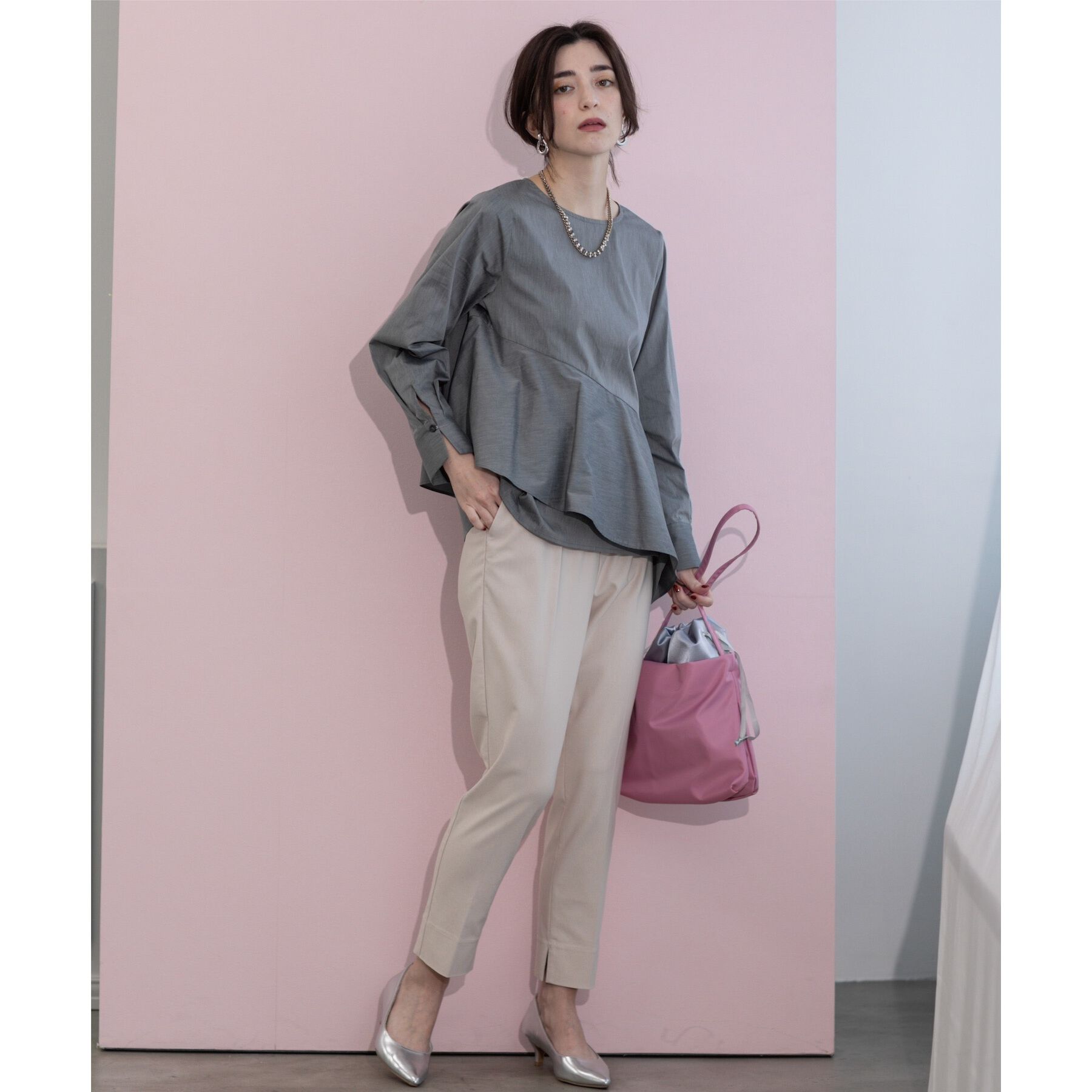 OPAQUE.CLIP「《S-LLsize》ハイストレッチイージースティックパンツ【洗濯機洗い可】」|その他|