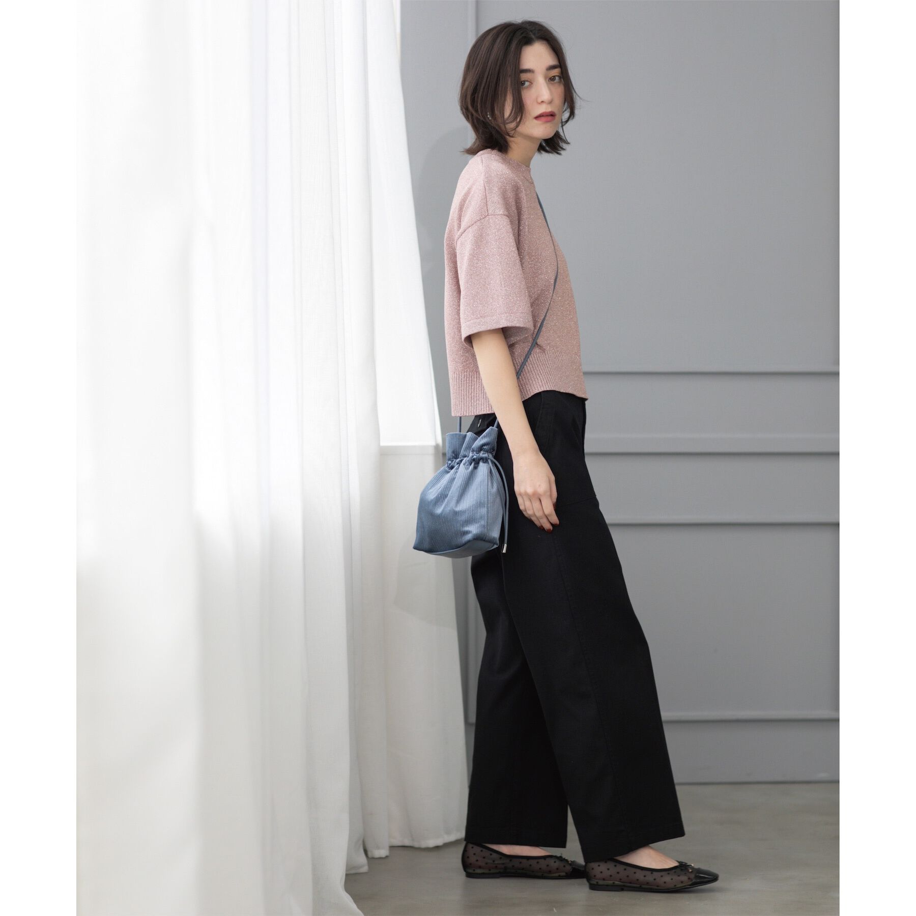 OPAQUE.CLIP「《S-LLサイズ》ストレッチベイカーワイドパンツ【洗濯機洗い可】」|その他|