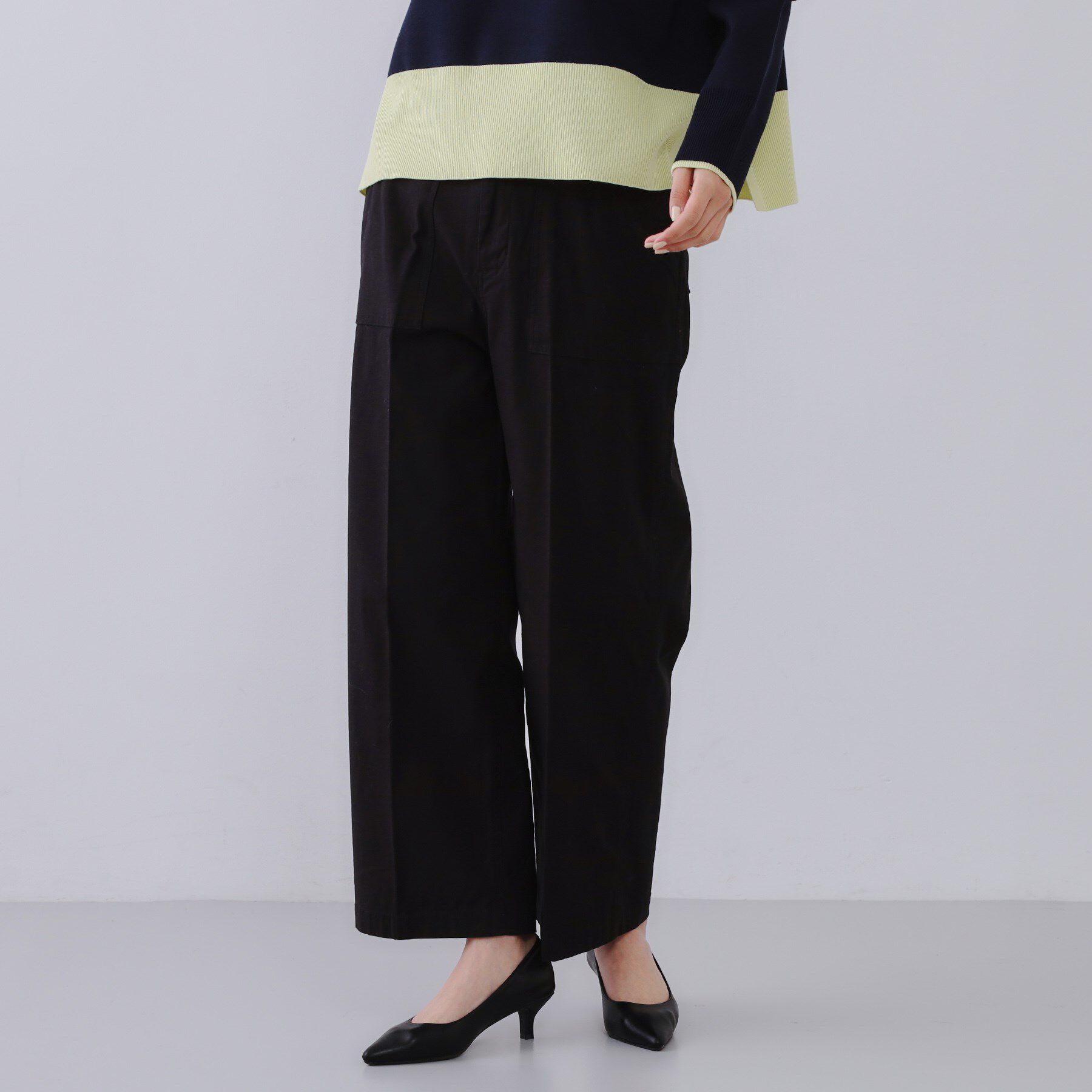 OPAQUE.CLIP「《S-LLサイズ》ストレッチベイカーワイドパンツ【洗濯機洗い可】」|その他|