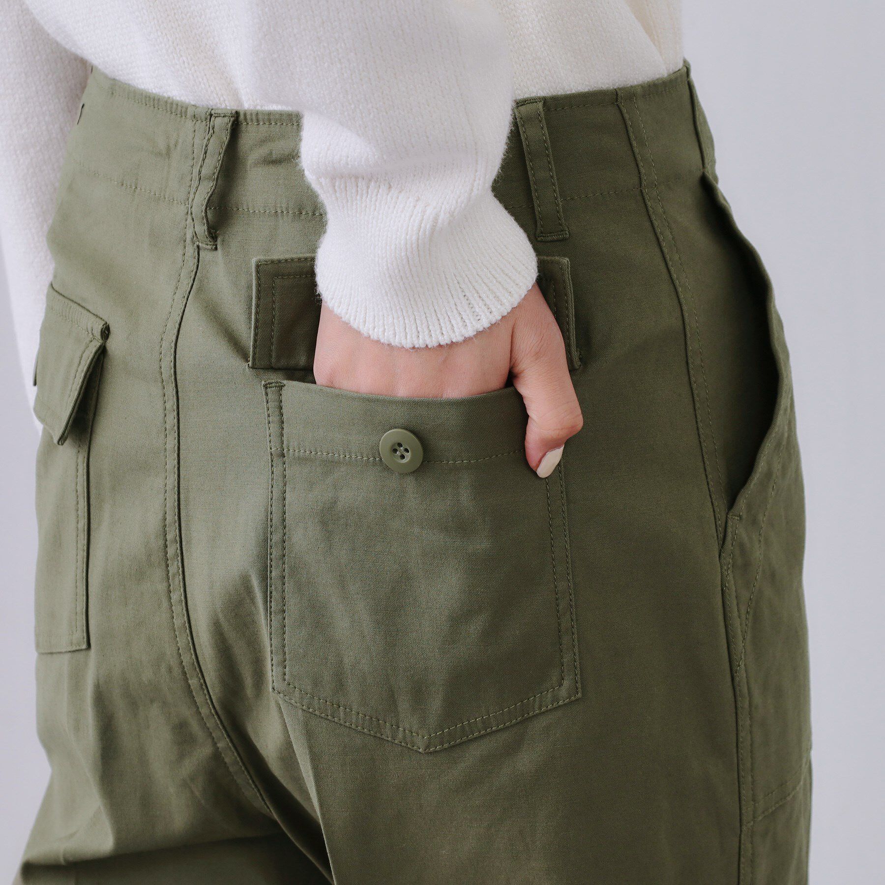 OPAQUE.CLIP「《S-LLサイズ》ストレッチベイカーワイドパンツ【洗濯機洗い可】」|その他|