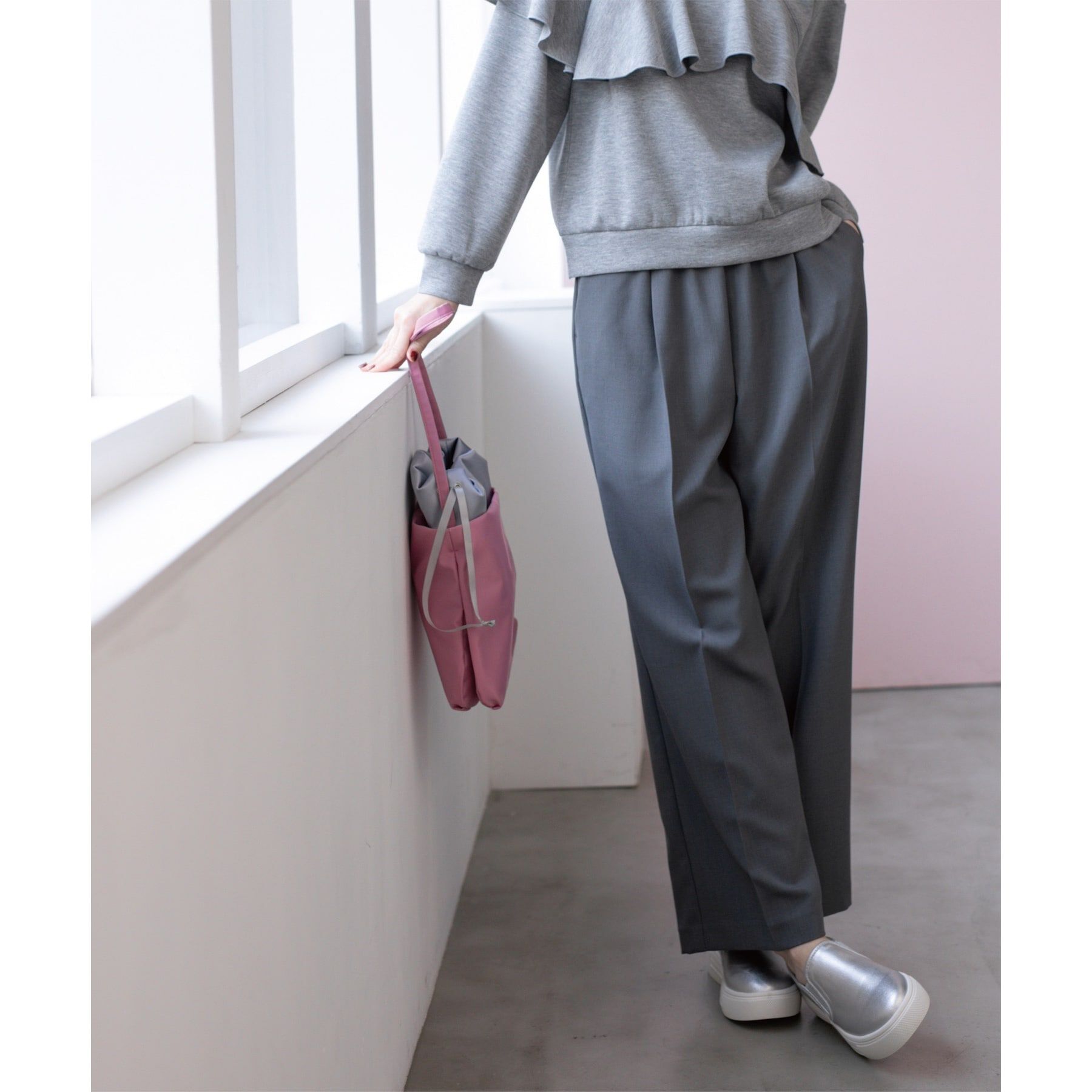 OPAQUE.CLIP「《SS-LLsize》美脚ストレッチイージーワイドパンツ【洗濯機洗い可/防シワ】」|その他|