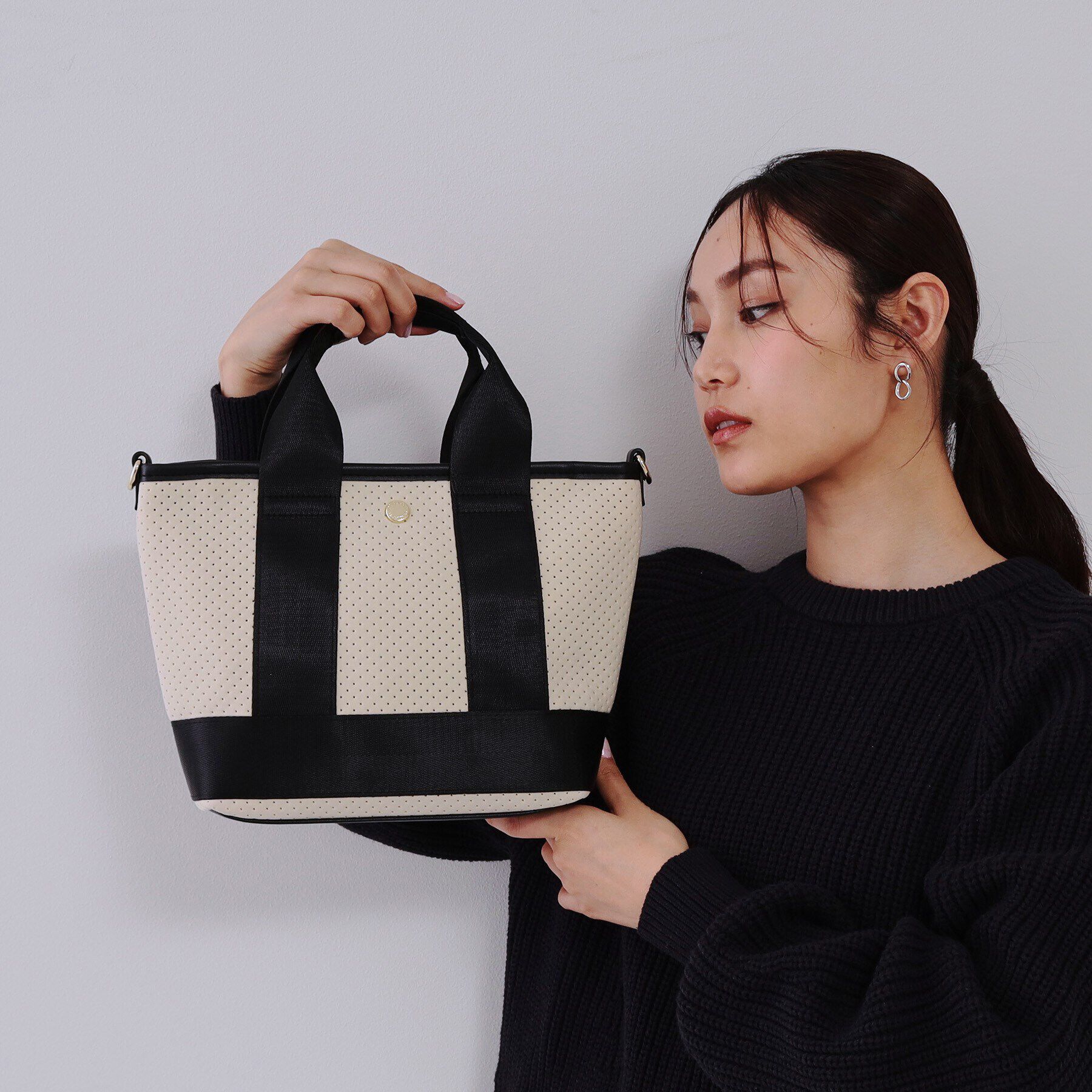 OPAQUE.CLIP「【2WAY】ダイバーコンビミドルショルダーバッグ」|ショルダー・メッセンジャー|オフホワイト(503