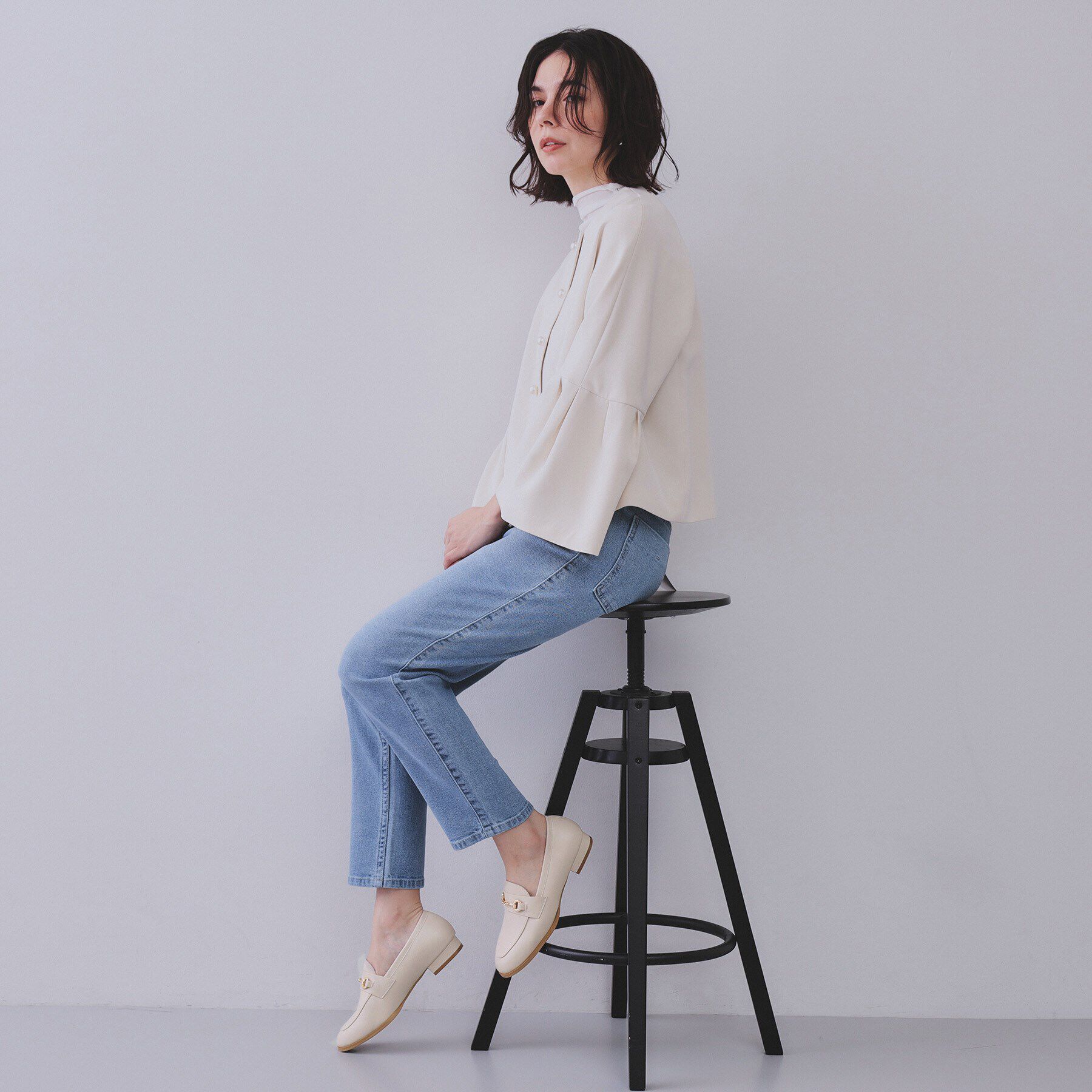 OPAQUE.CLIP「【抗菌防臭加工】ビット付きローファー」|パンプス|