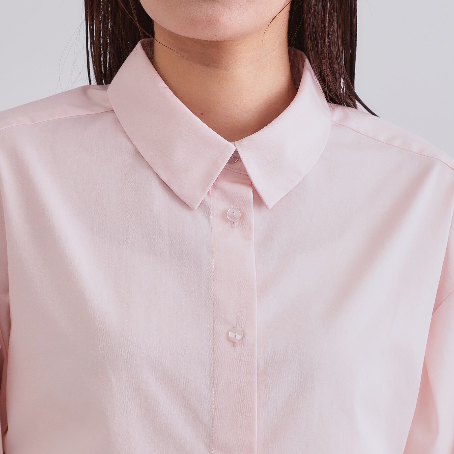 OPAQUE.CLIP「《美人百花掲載》ランタンスリーブシャツ【洗濯機洗い可】」|シャツ・ブラウス|