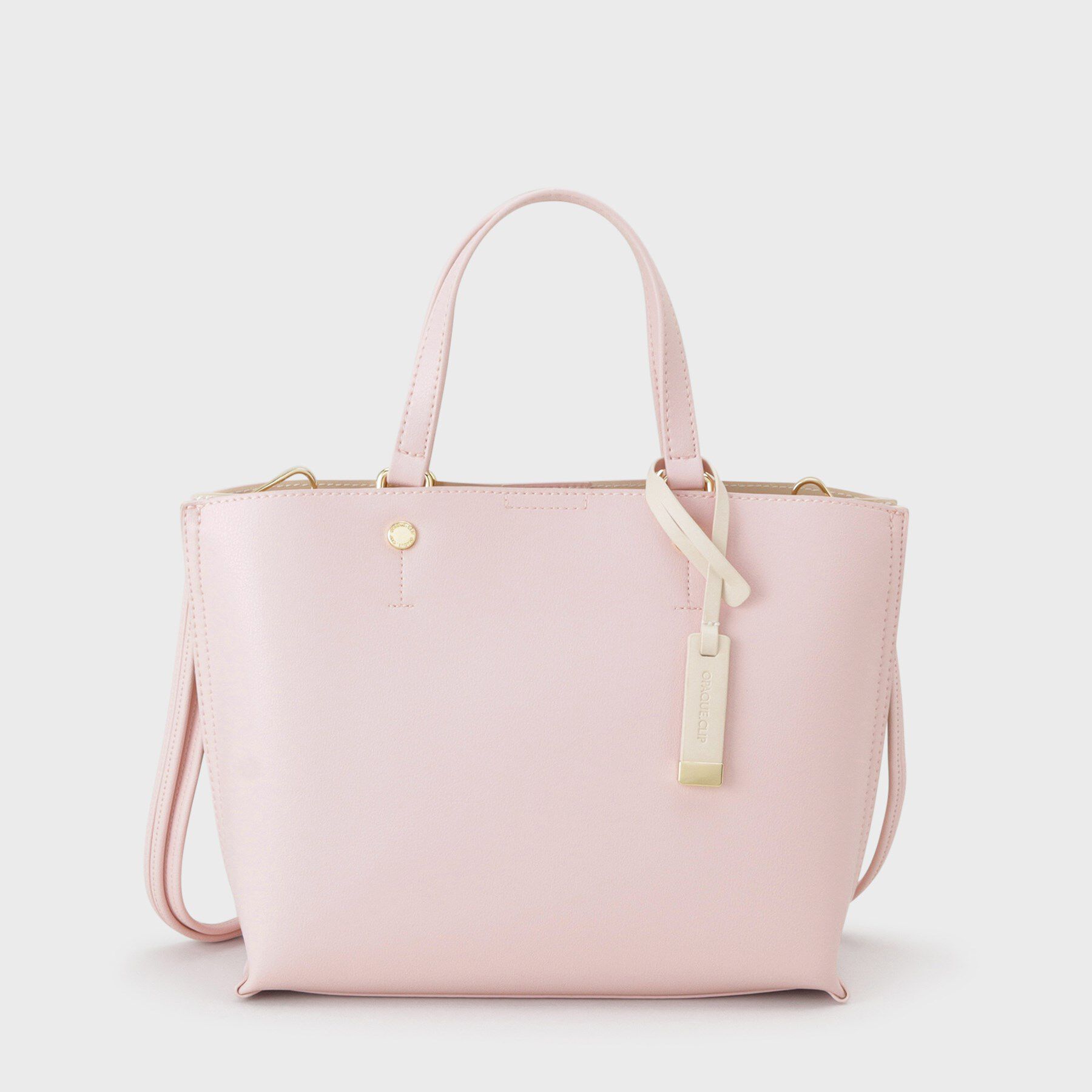 OPAQUE.CLIP「【2WAY】バイカラー3層ミドルトートバッグ」|トートバッグ|