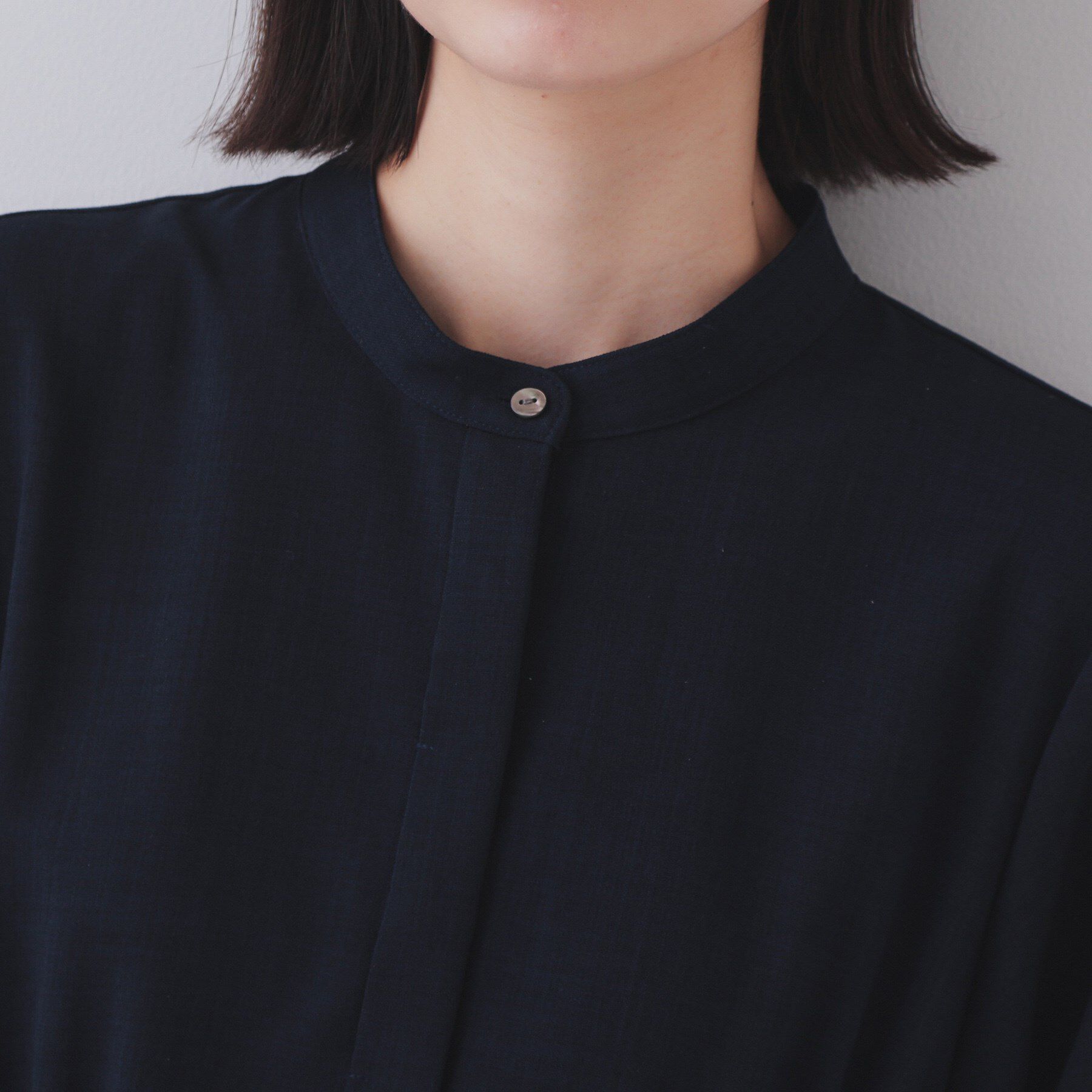 OPAQUE.CLIP「ピンタックフィット＆フレアワンピース【洗濯機洗い可】」|ワンピース|