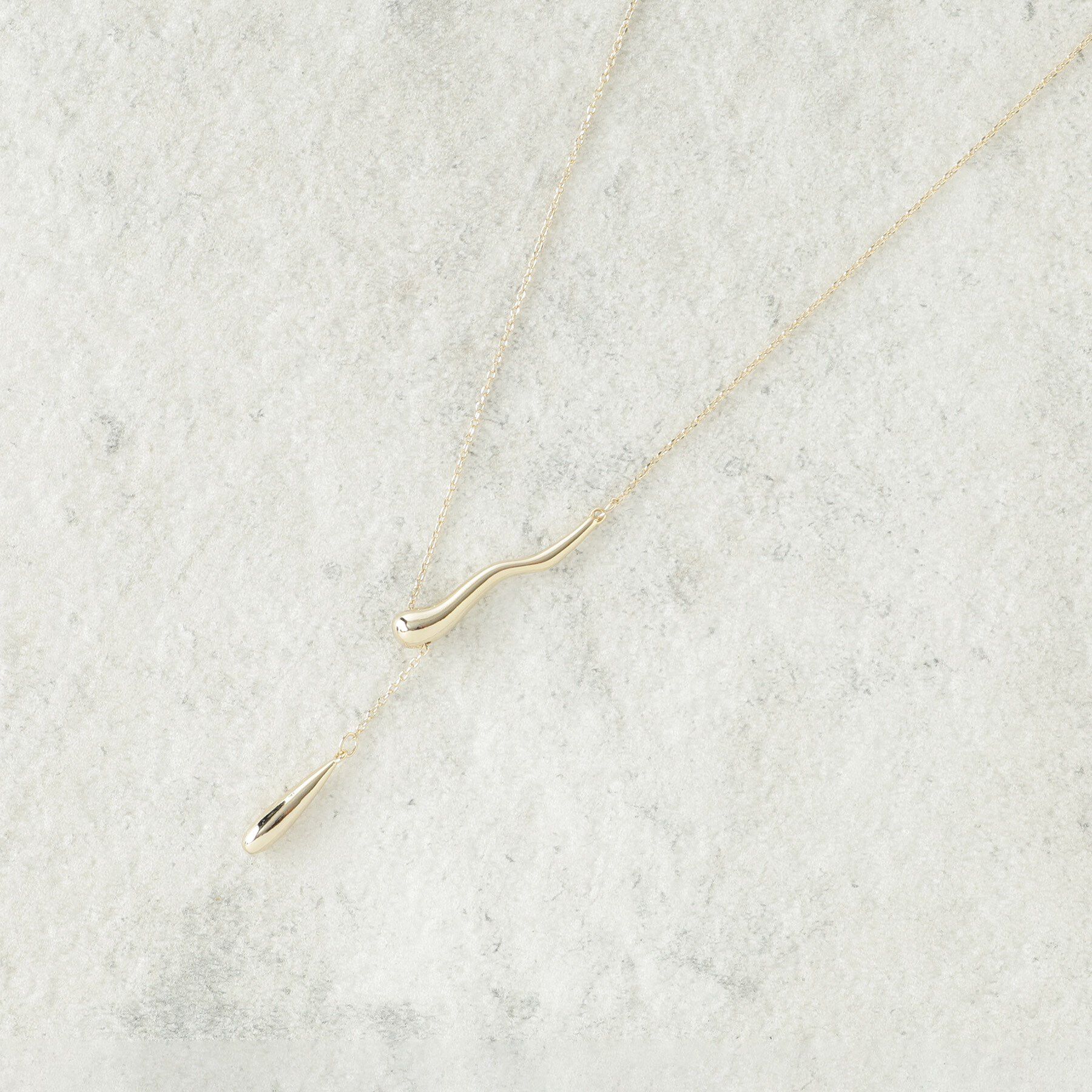 OPAQUE.CLIP「Y字スライドバーネックレス」|ネックレス|ゴールド(007)