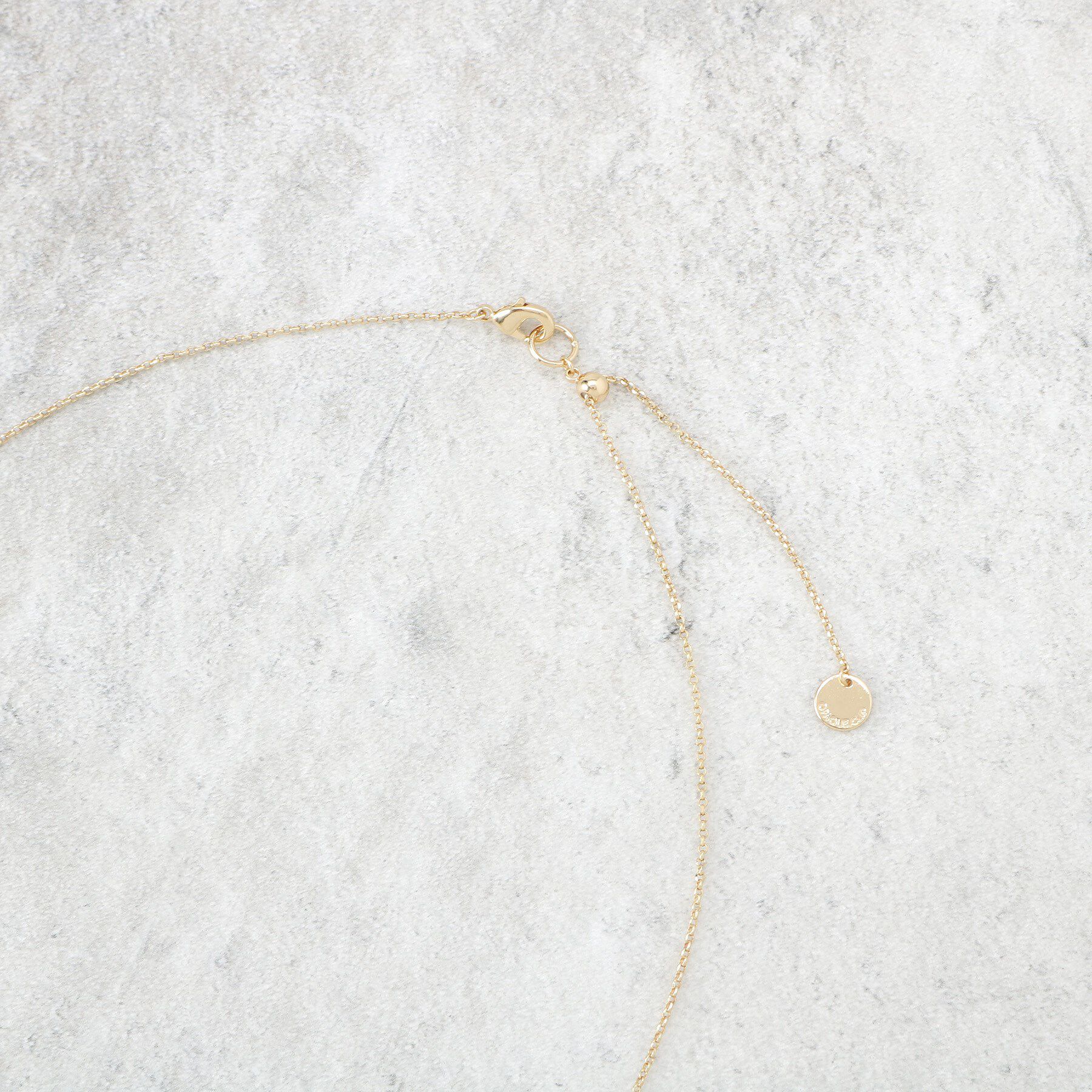 OPAQUE.CLIP「Y字メタルスライドネックレス」|ネックレス|