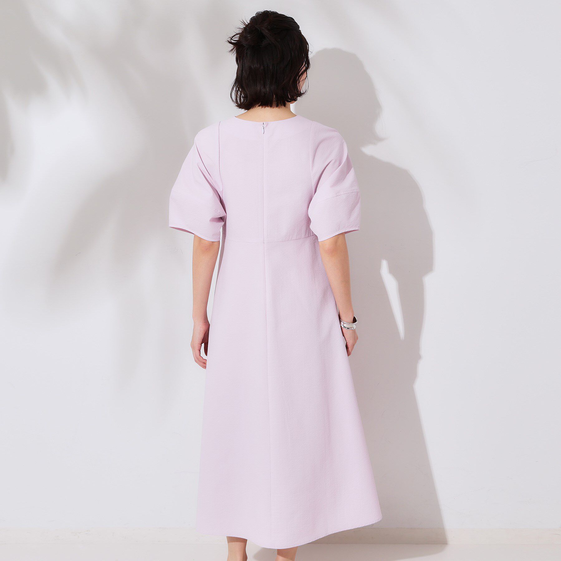 OPAQUE.CLIP「サッカーストライプワンピース【吸水速乾/イージーアイロン/洗濯機洗い可】」|ワンピース|