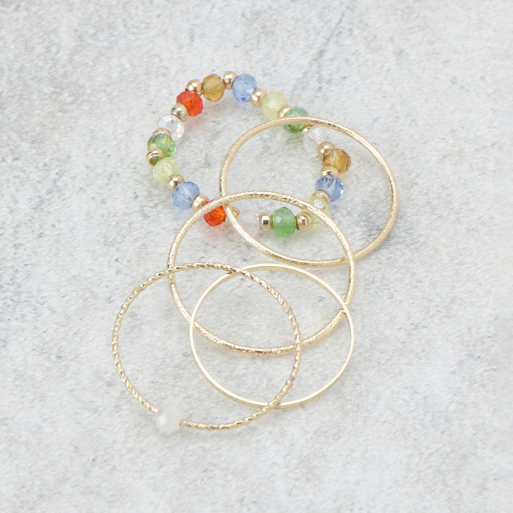 OPAQUE.CLIP「5連リング」|リング|ゴールド(107)